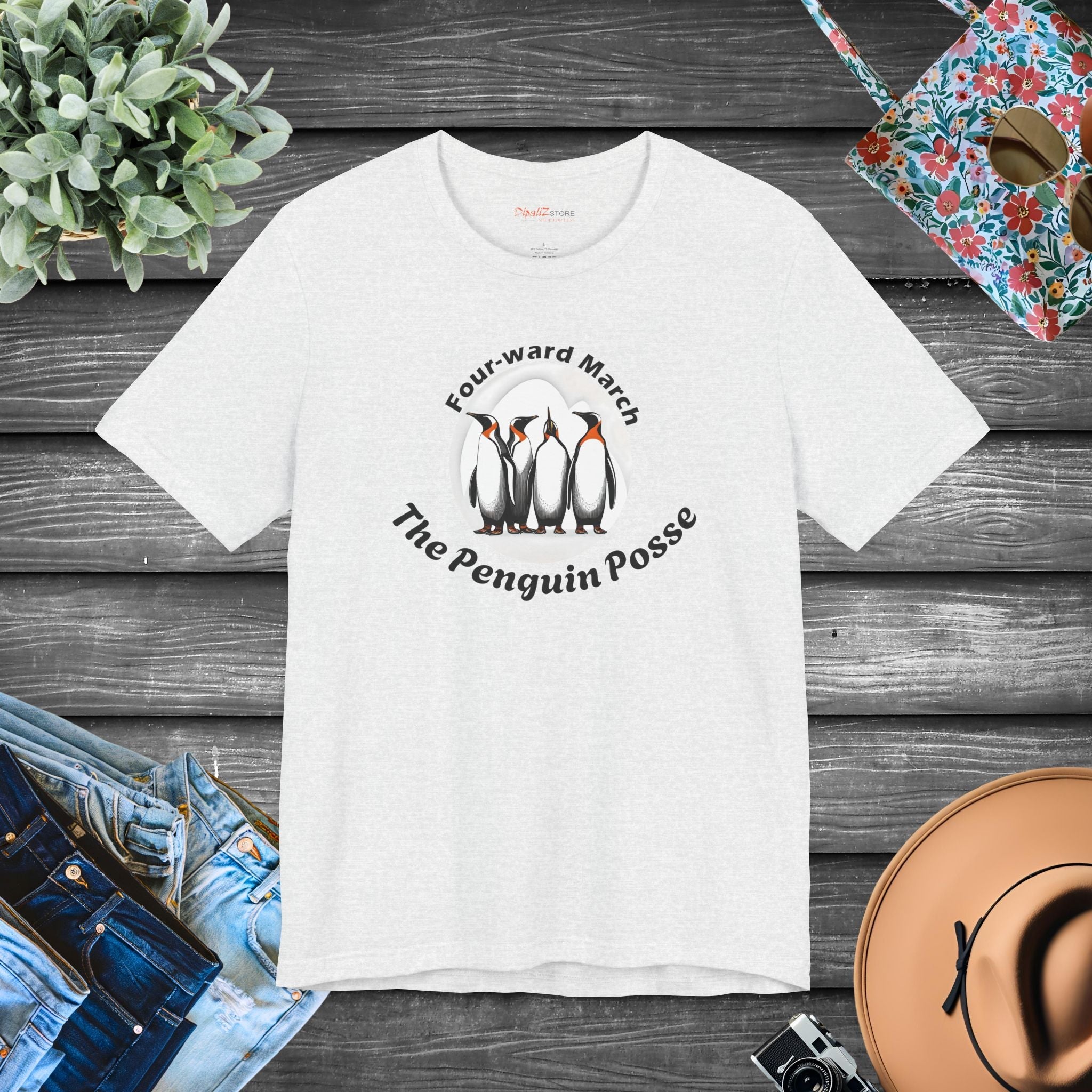 Penguins Unisex Jersey Short Sleeve Tee - Music Lovers - DipaliZ