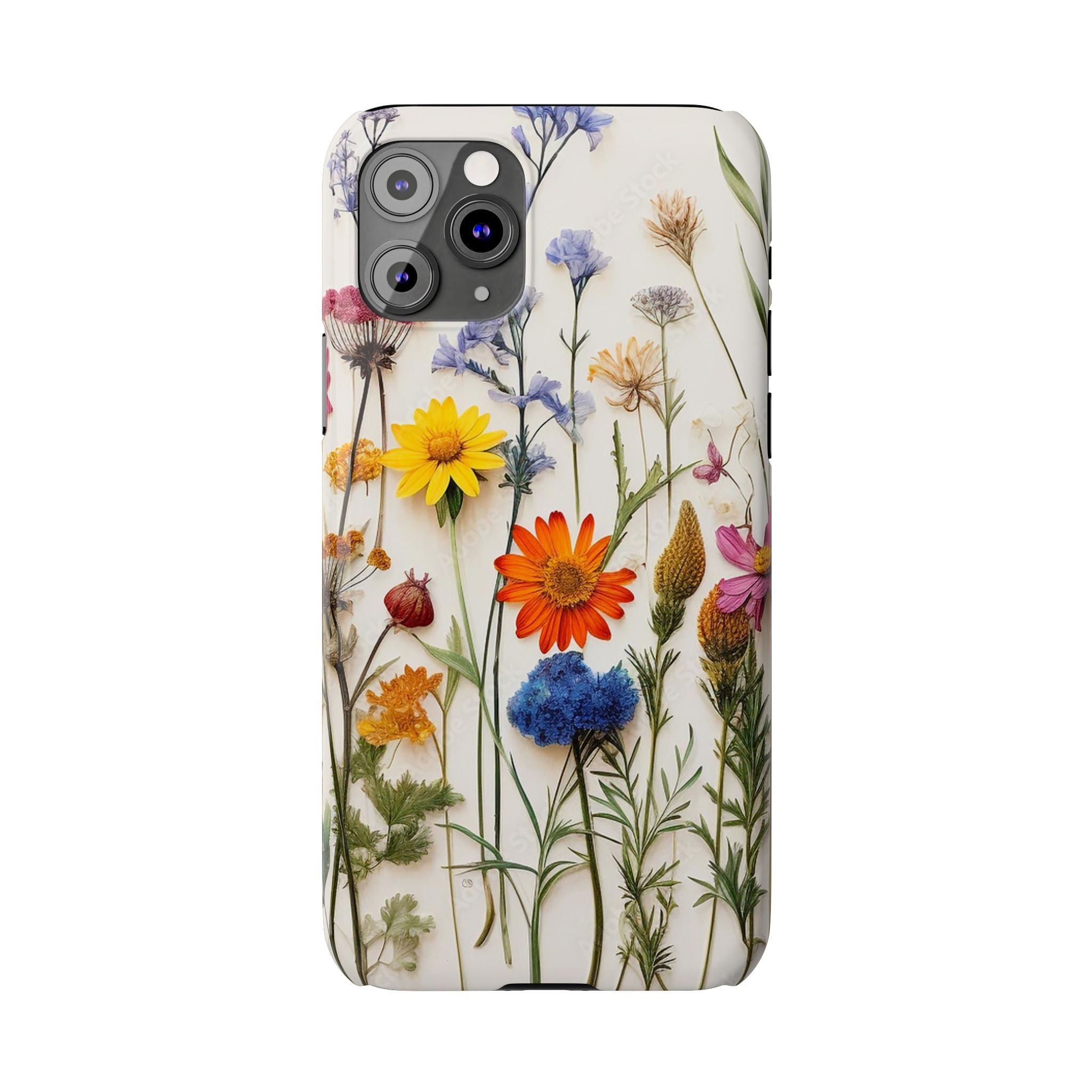 Floral Phone Cases, Pressed Flowers Design, iPhone 17 Case, Botanical Phone Accessories
