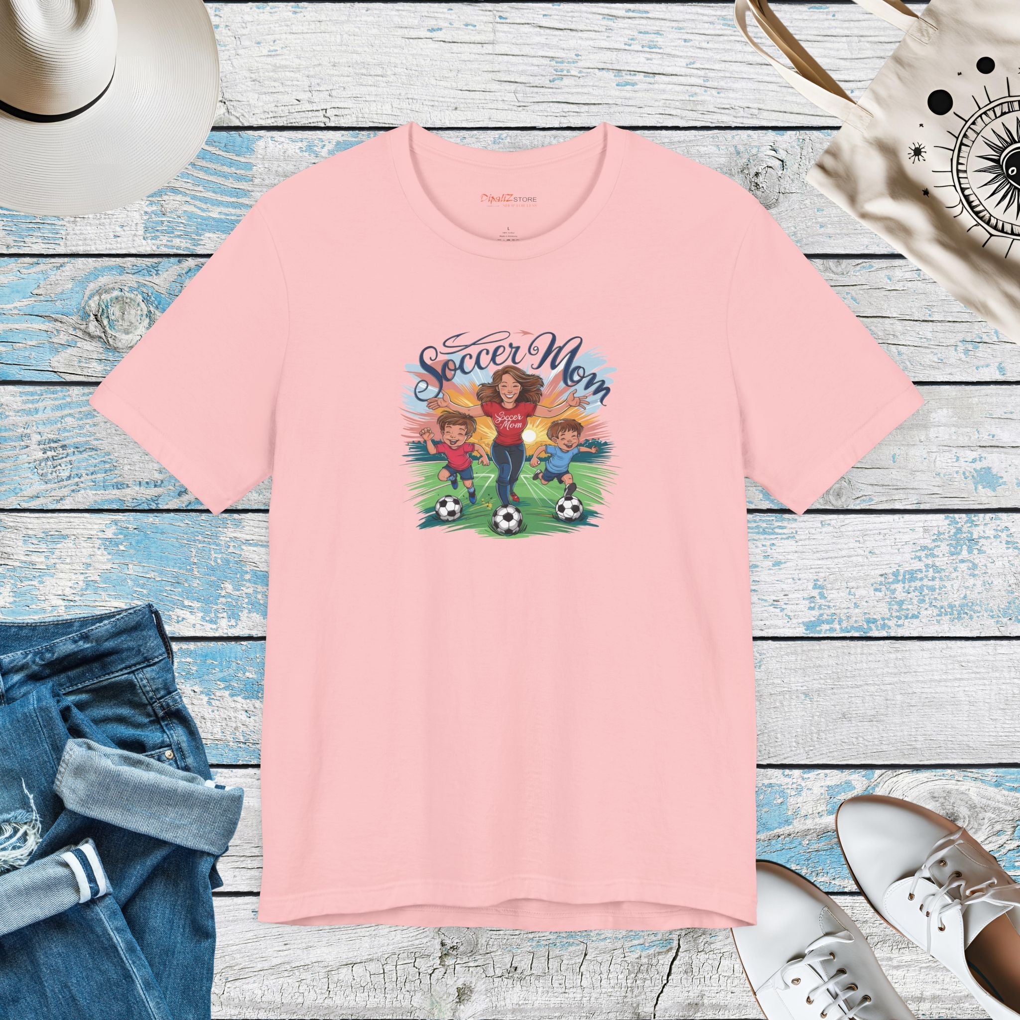 Soccer Mom Short Sleeve Tee - Soft Cotton Unisex - DipaliZ