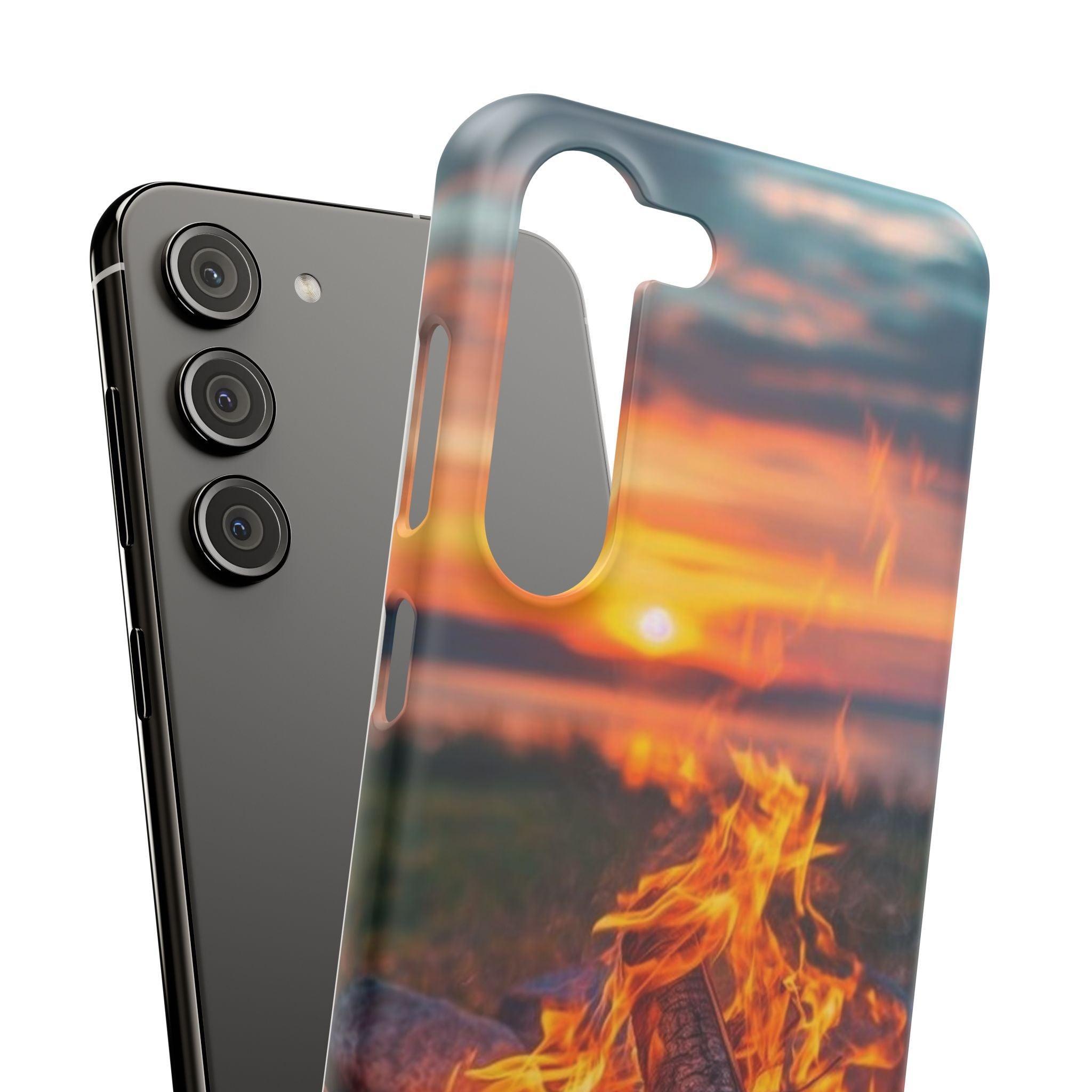 Woodland Fire Phone Case – Warmth of Nature’s Blaze on Your Device