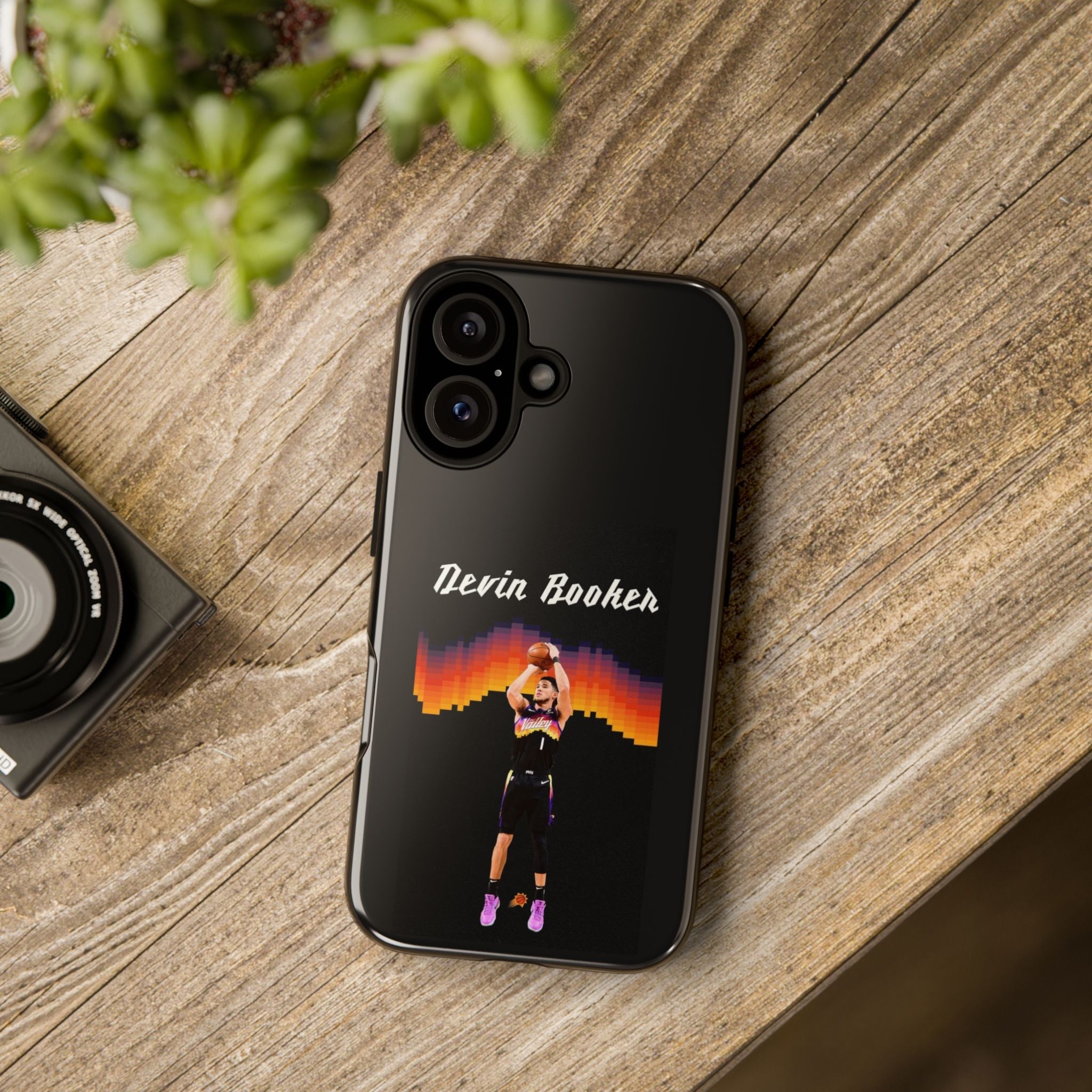 Devin Booker Precision Blaze Series – Dual-Layer ShockGuard Protection | Fits iPhone 8–16 Pro Max & Samsung Galaxy S10–S25 Ultra
