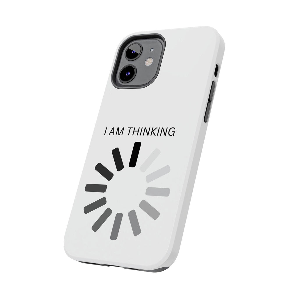 I Am Thinking To Much Text Printed Tough Phone Cases
