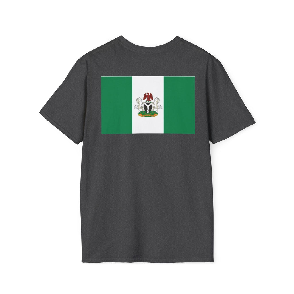 Nigeria Flag T-Shirt — Nigerian Crest Chest & Back Tee