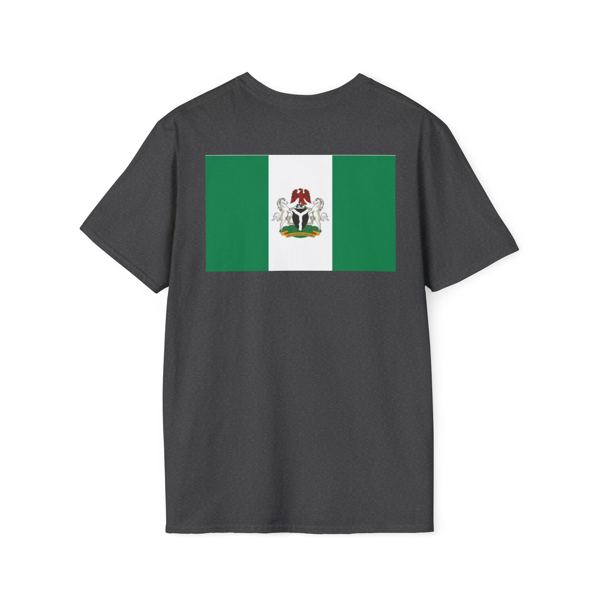 Nigeria Flag T-Shirt — Nigerian Crest Chest & Back Tee