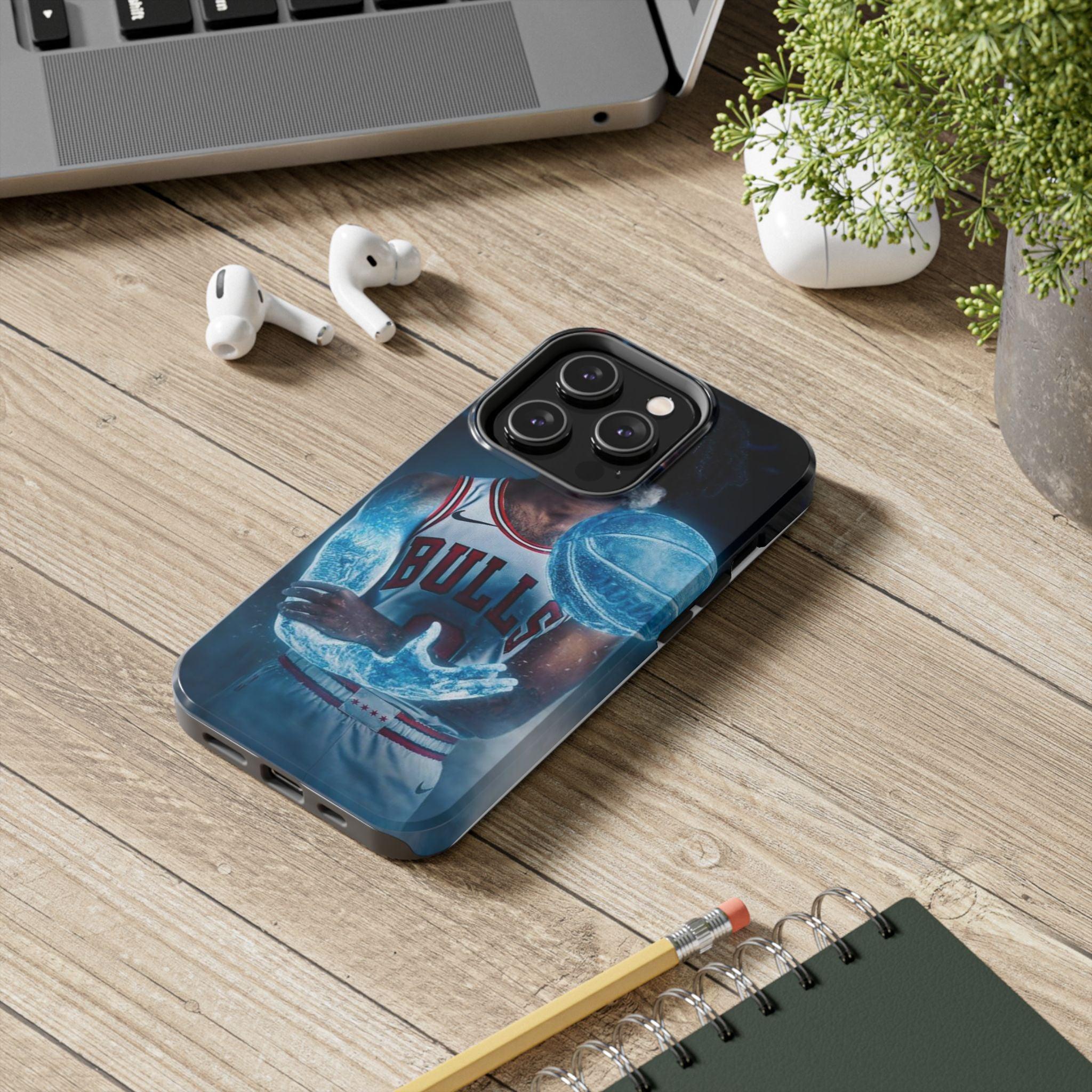 Coby White Chicago Bulls NBA Basketball Printed Tough Phone Case for iPhone & Samsung Galaxy - Dynamic Player Action Design