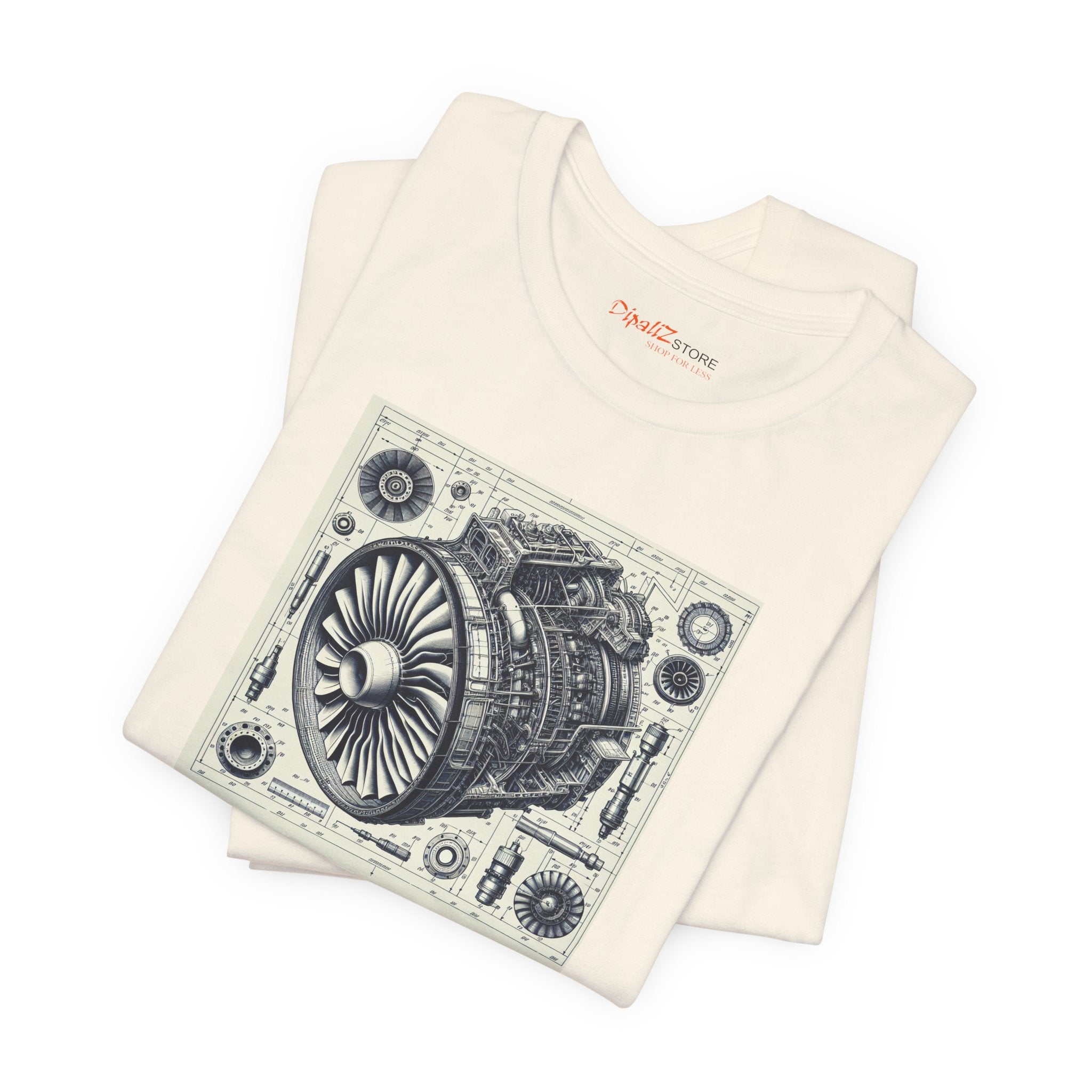 Aircraft Engine Turbine Tee - Unisex Jersey Short Sleeve - DipaliZ