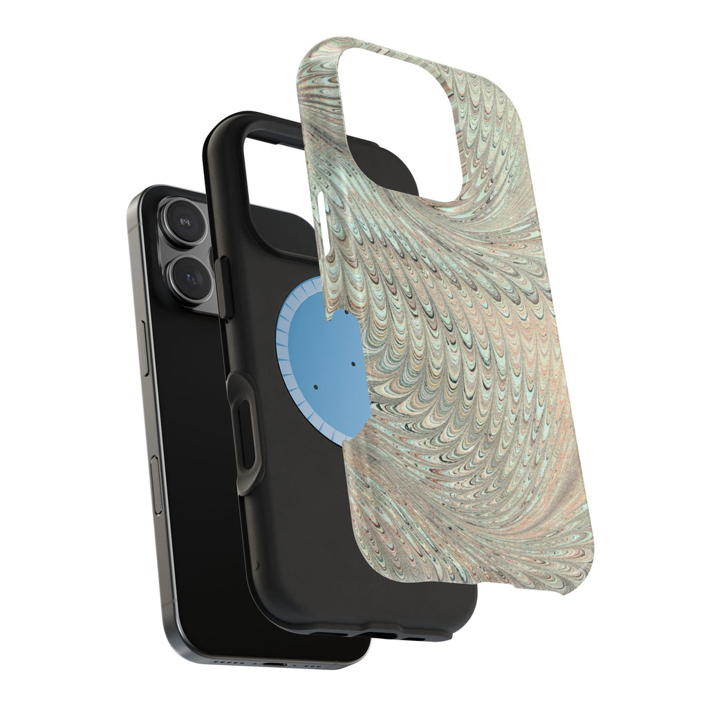 Mag Safe Italian Marble - Green Mint Dual Layer Phone Case