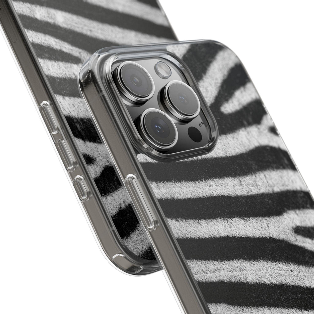 Clear Cases Black and White Zebra Stripes