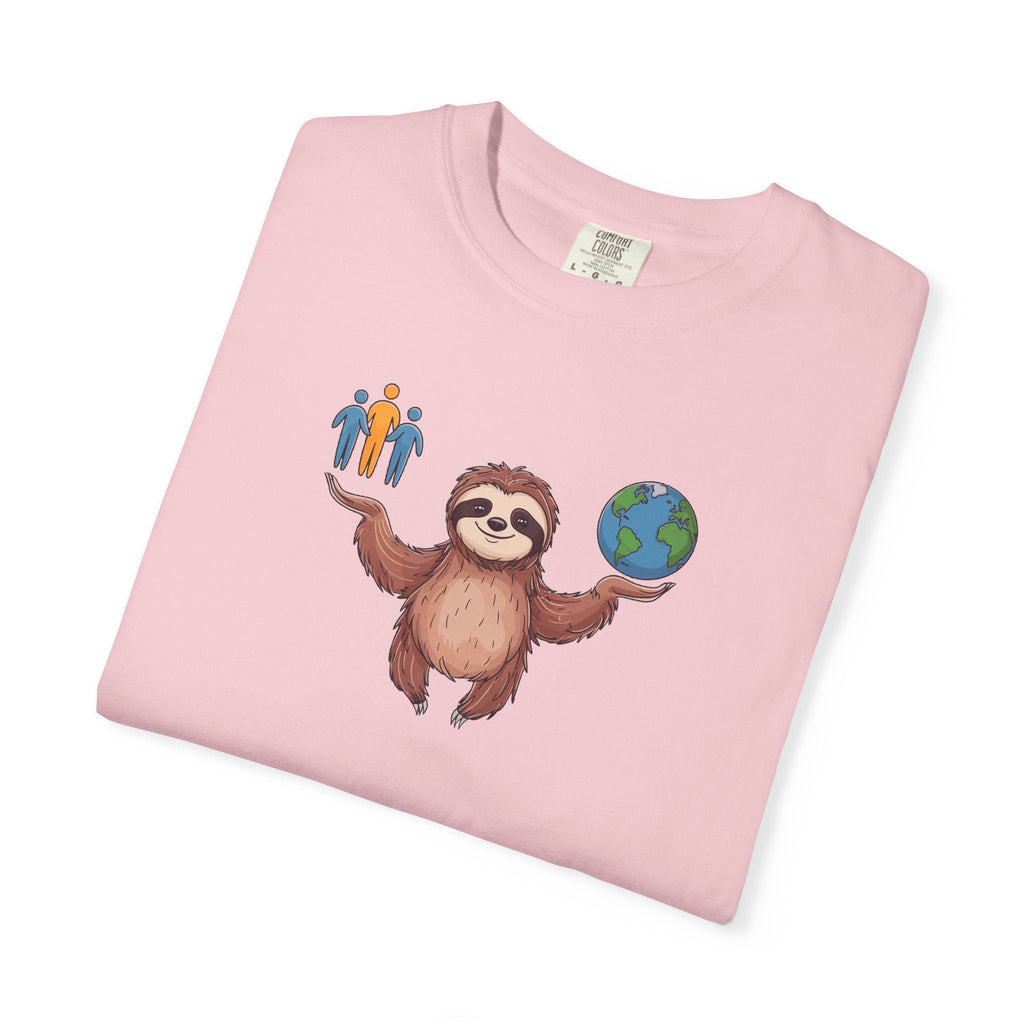 Sloth World Environment Comfort Colors Tee - Garment Dyed - DipaliZ