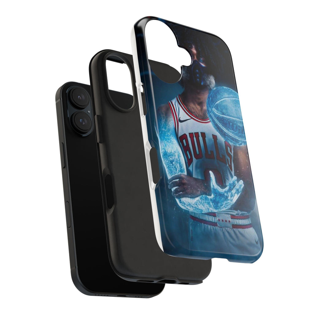 Coby White Chicago Bulls NBA Basketball Printed Tough Phone Case for iPhone & Samsung Galaxy - Dynamic Player Action Design