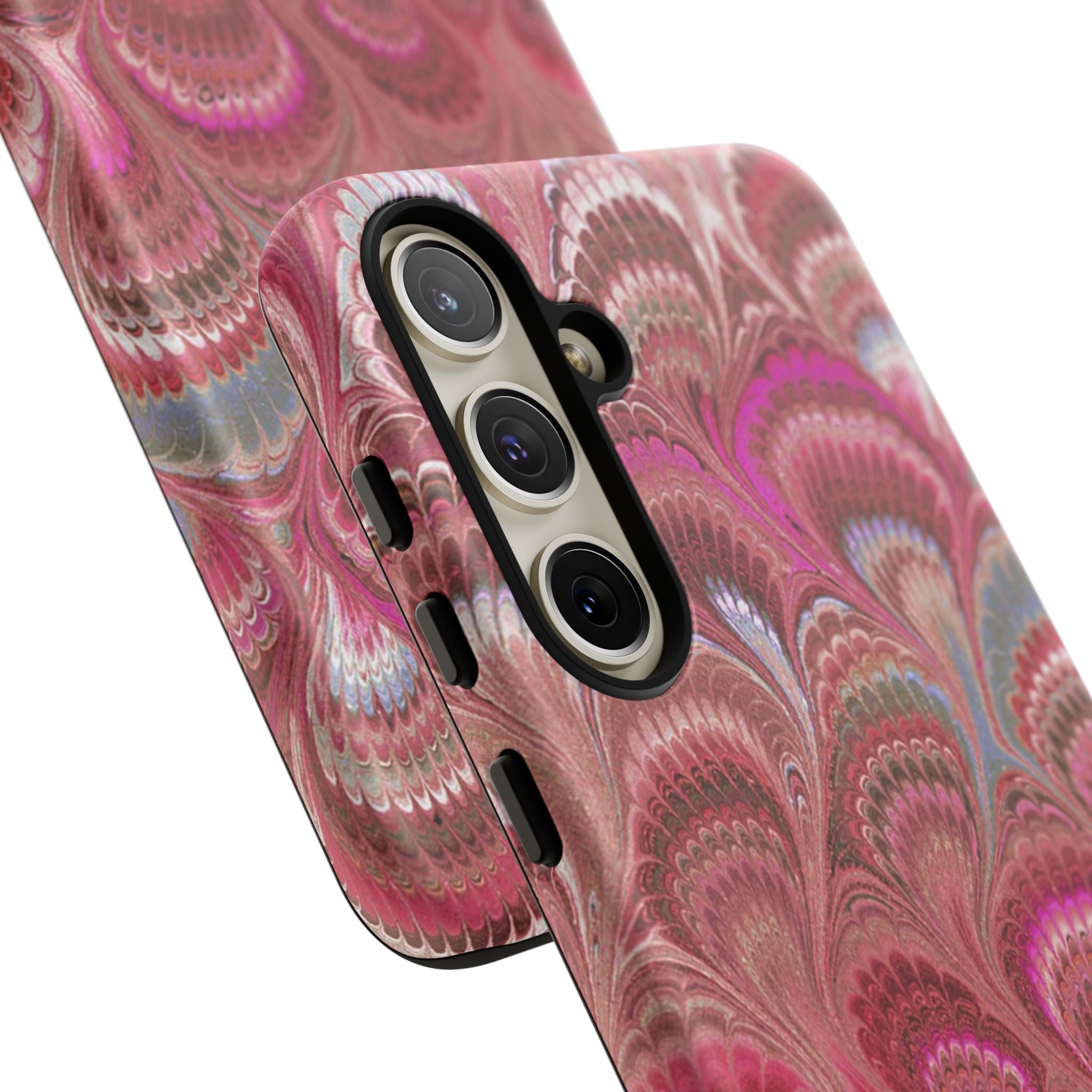Shades of Pink Marbled Phone Case —  Dual Layer - Tough Protective Phone Cover