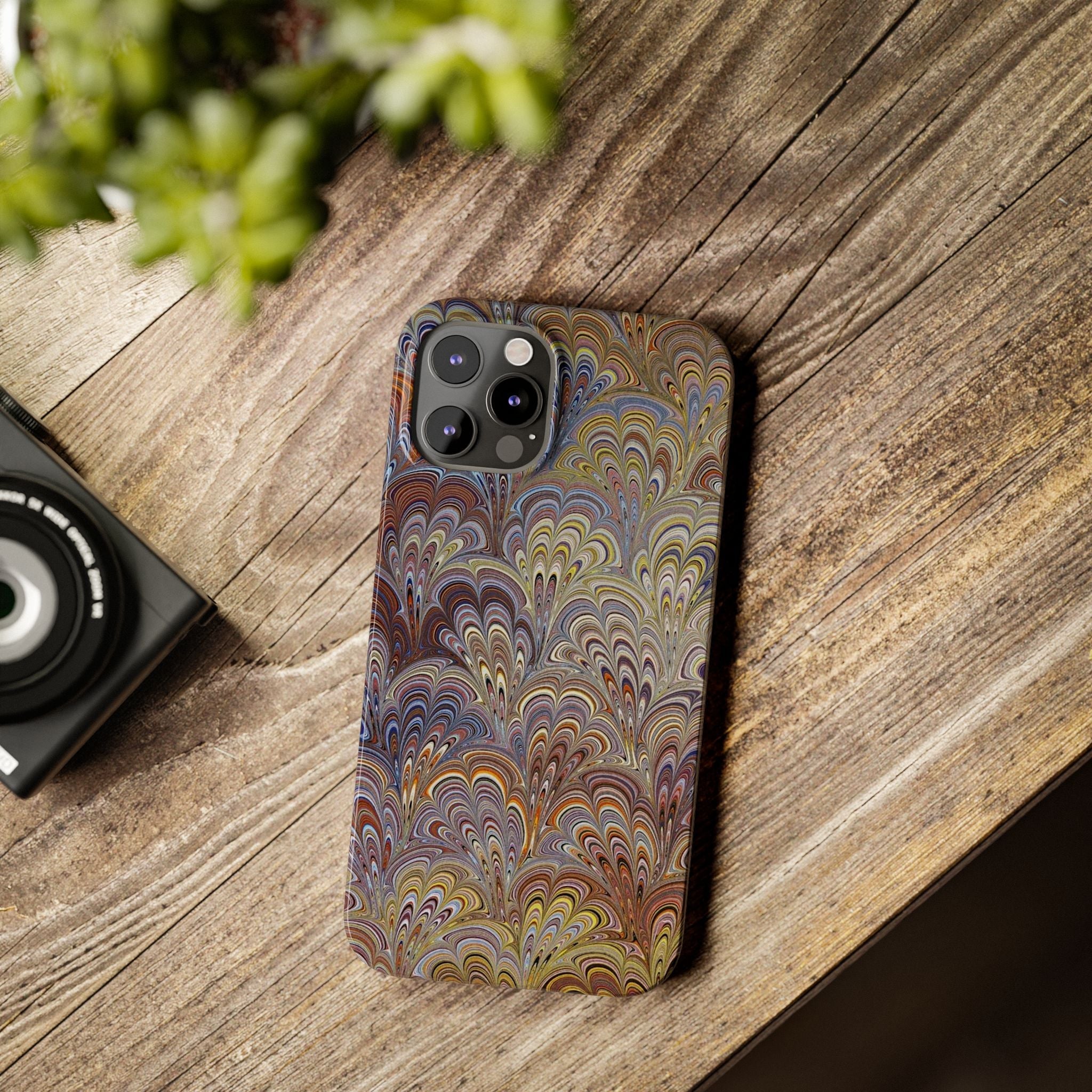 Italian Marbled Design, Multi-Colored Pallet, Slim Phone Cases, Case-Mate