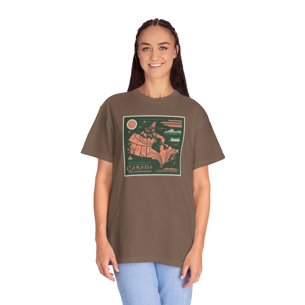 Map Of Canada Tee - Canada Day Celebration Comfort Colors - DipaliZ