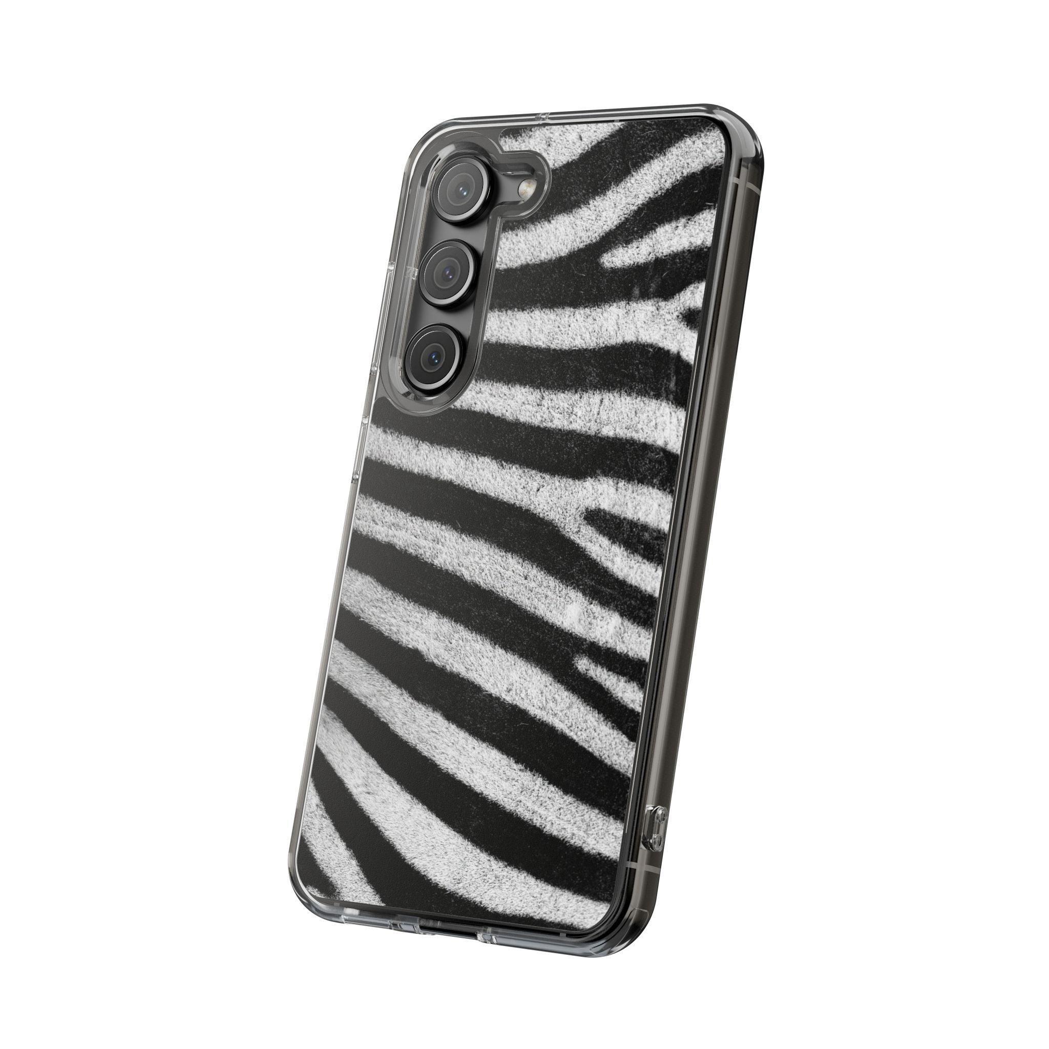 Clear Cases Black and White Zebra Stripes