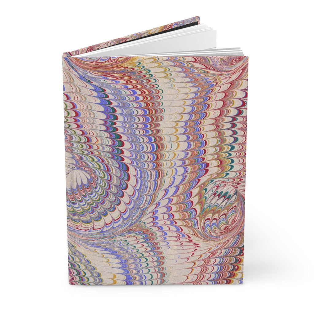 Pastel Pink Vintage Italian Marble Hardcover Journal Matte, Hand-Painted Design, Artistic Notebook, Writing Diary, Lined - Unique Gift