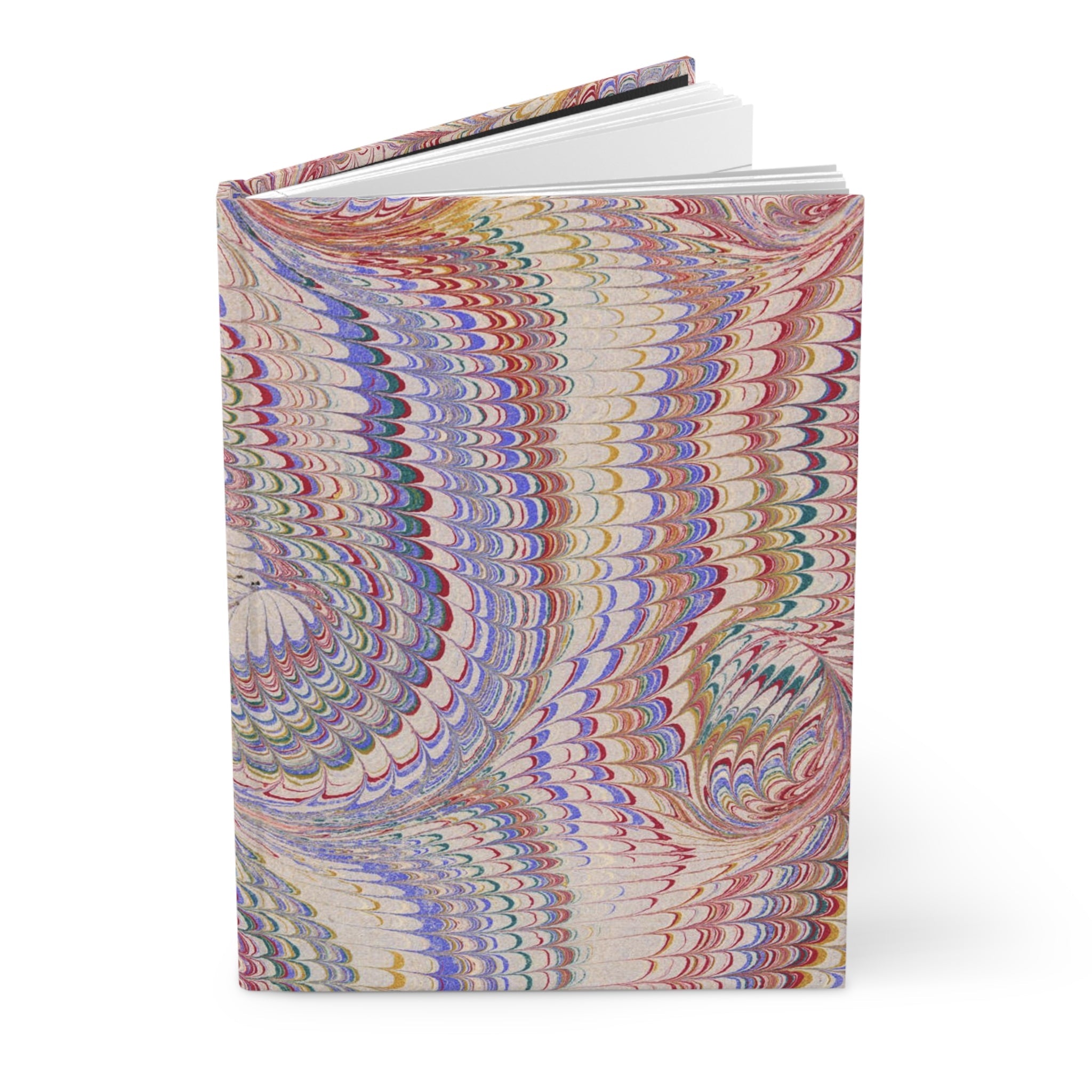 Pastel Pink Vintage Italian Marble Hardcover Journal Matte, Hand-Painted Design, Artistic Notebook, Writing Diary, Lined - Unique Gift
