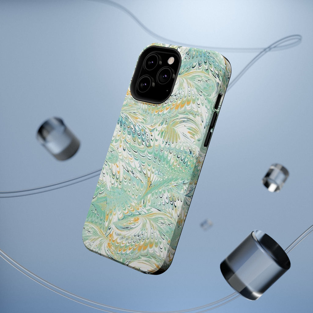 Mint Green Marbled Swirl Phone Case - Dual Layer