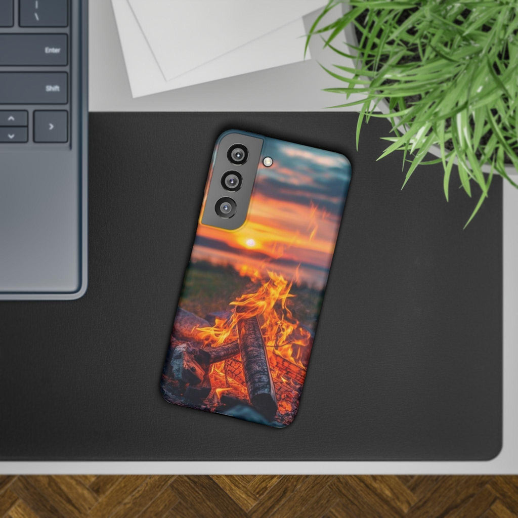 Woodland Fire Phone Case – Warmth of Nature’s Blaze on Your Device