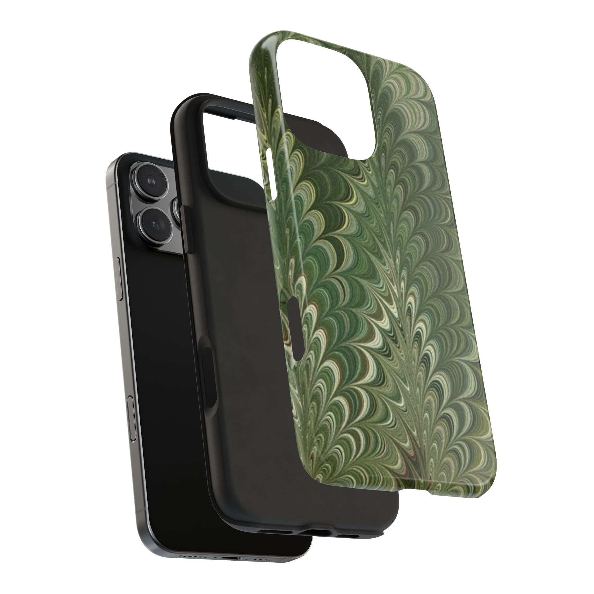 Deep Green Marble Italian Durable Phone Case