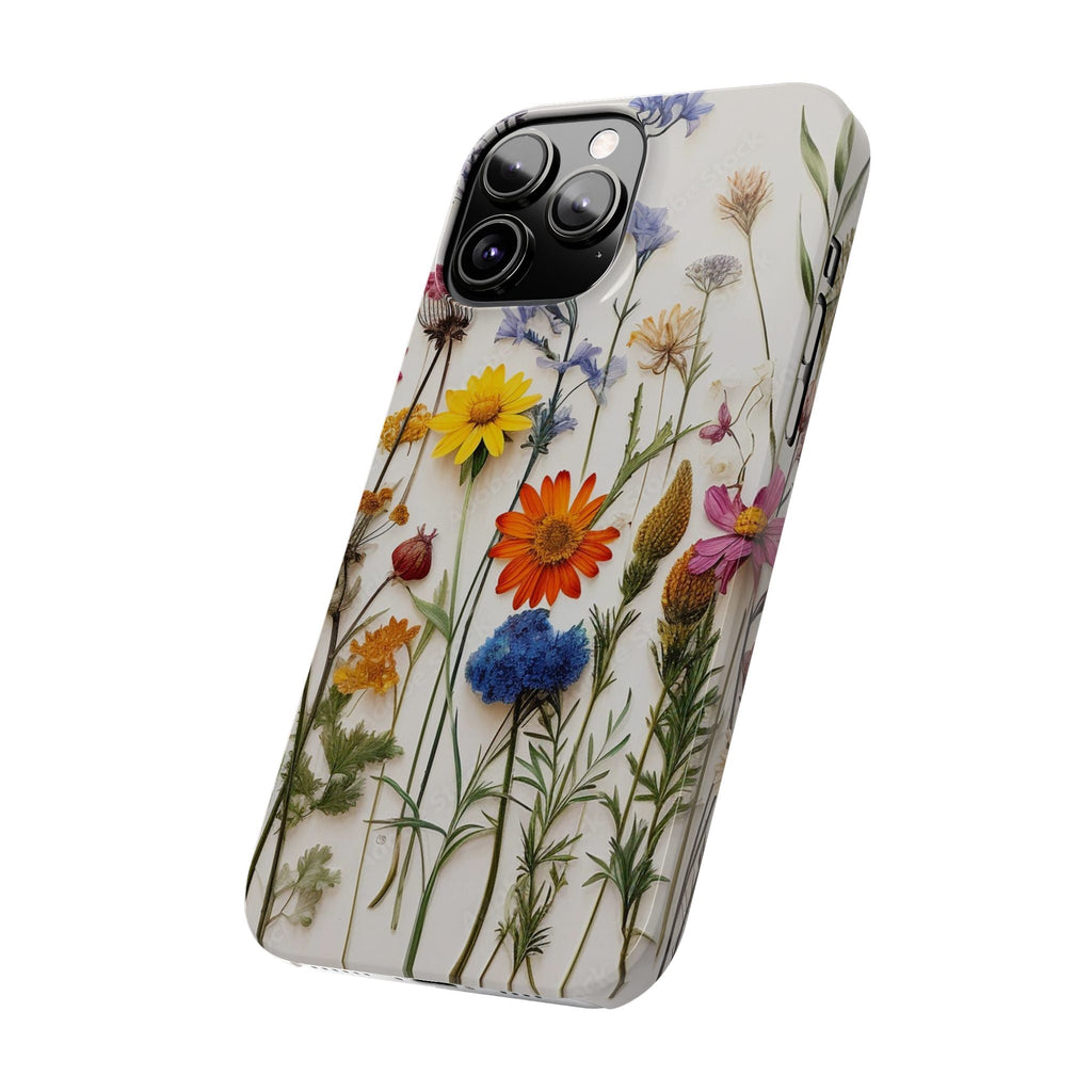 Floral Phone Cases, Pressed Flowers Design, iPhone 17 Case, Botanical Phone Accessories