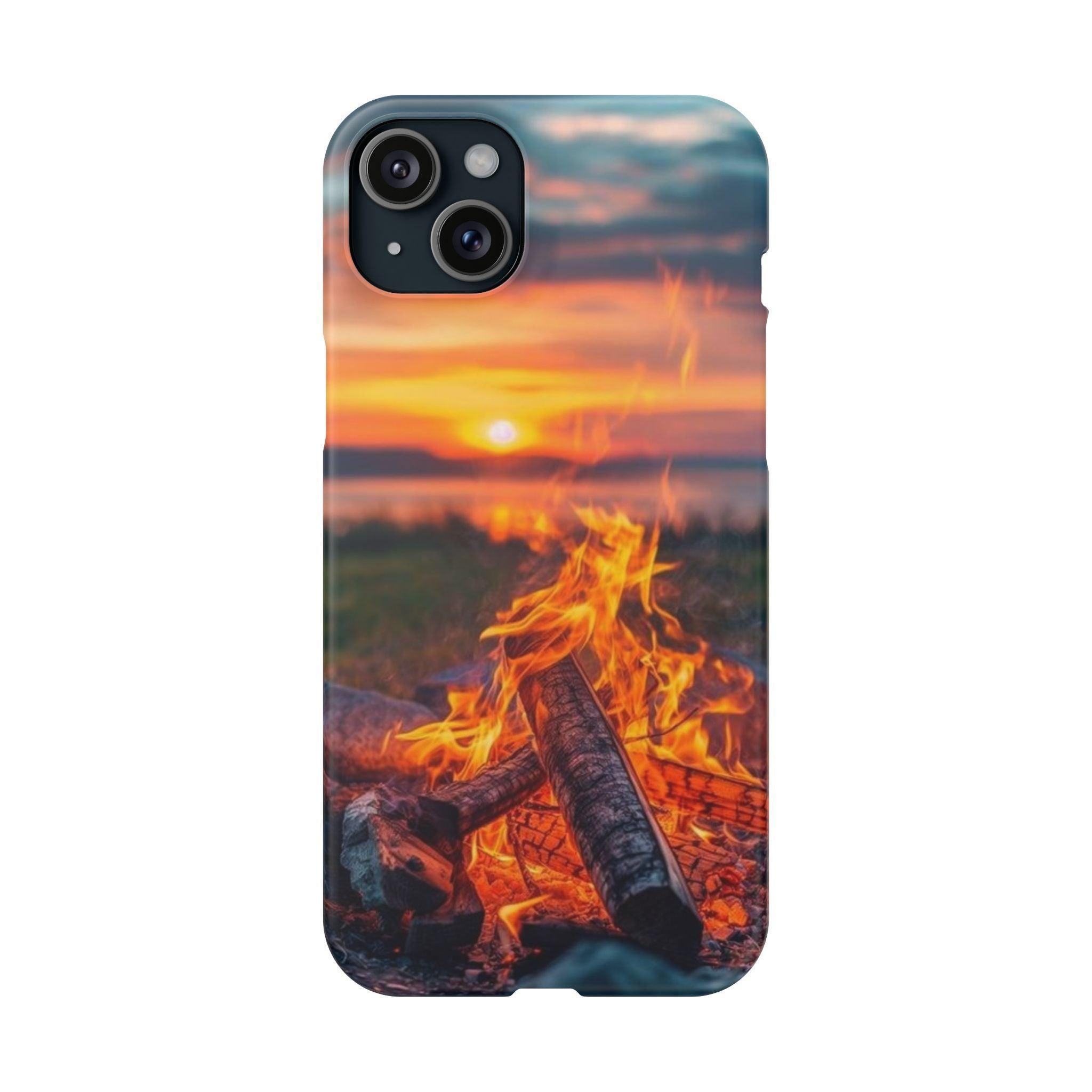Woodland Fire Phone Case – Warmth of Nature’s Blaze on Your Device