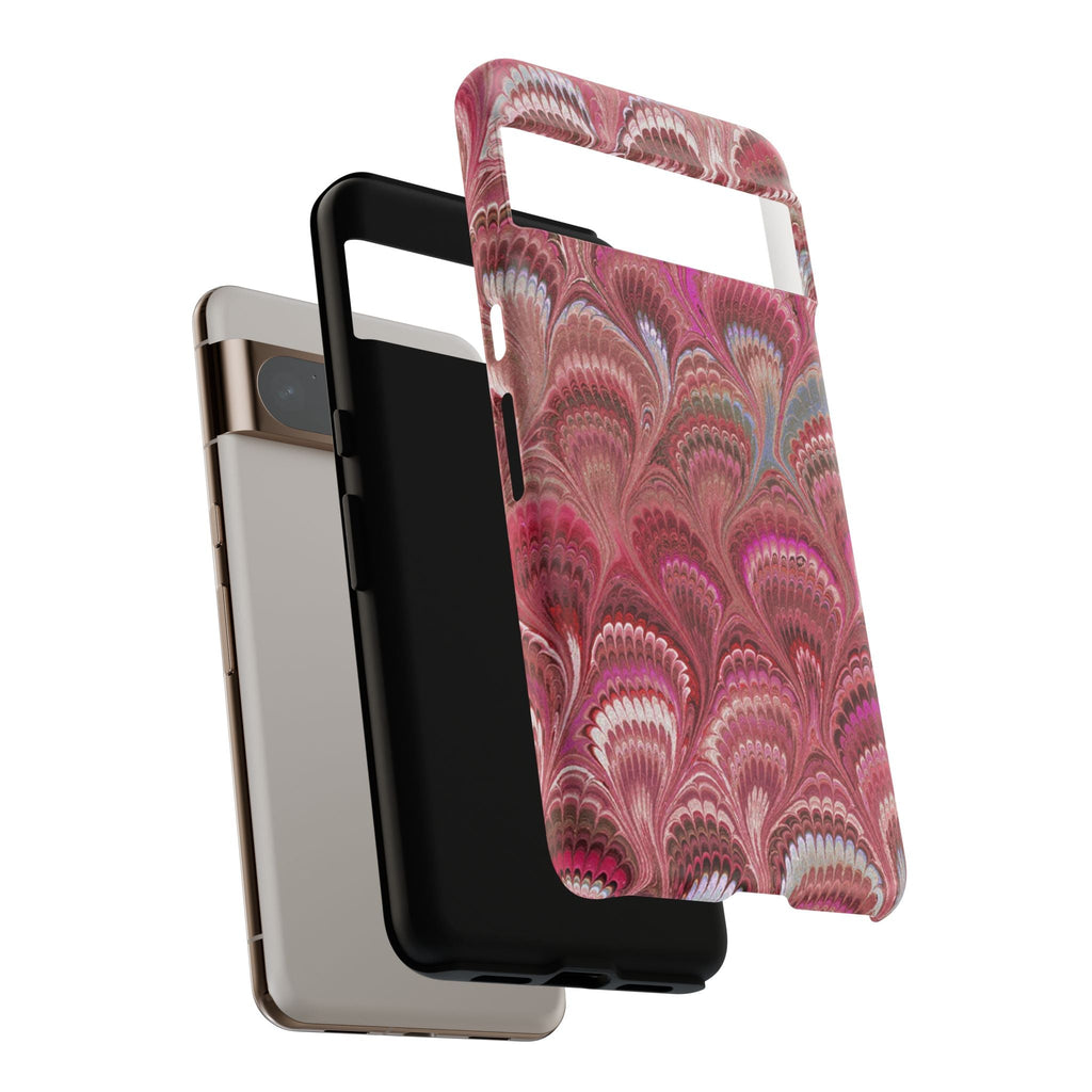 Shades of Pink Marbled Phone Case —  Dual Layer - Tough Protective Phone Cover