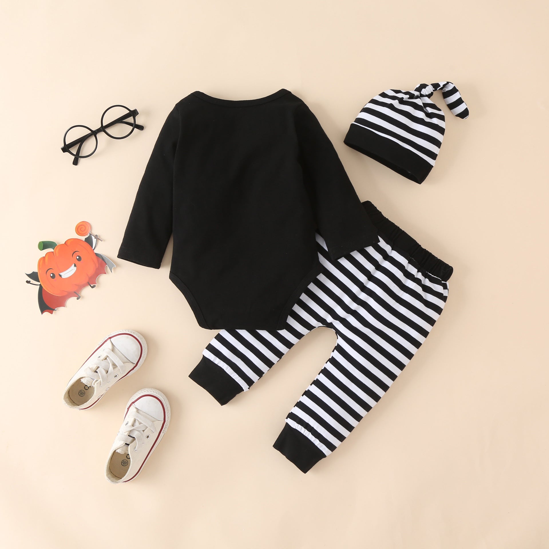 New Foreign Trade Baby Pumpkin Long-sleeved Dressing Room Trousers Suit