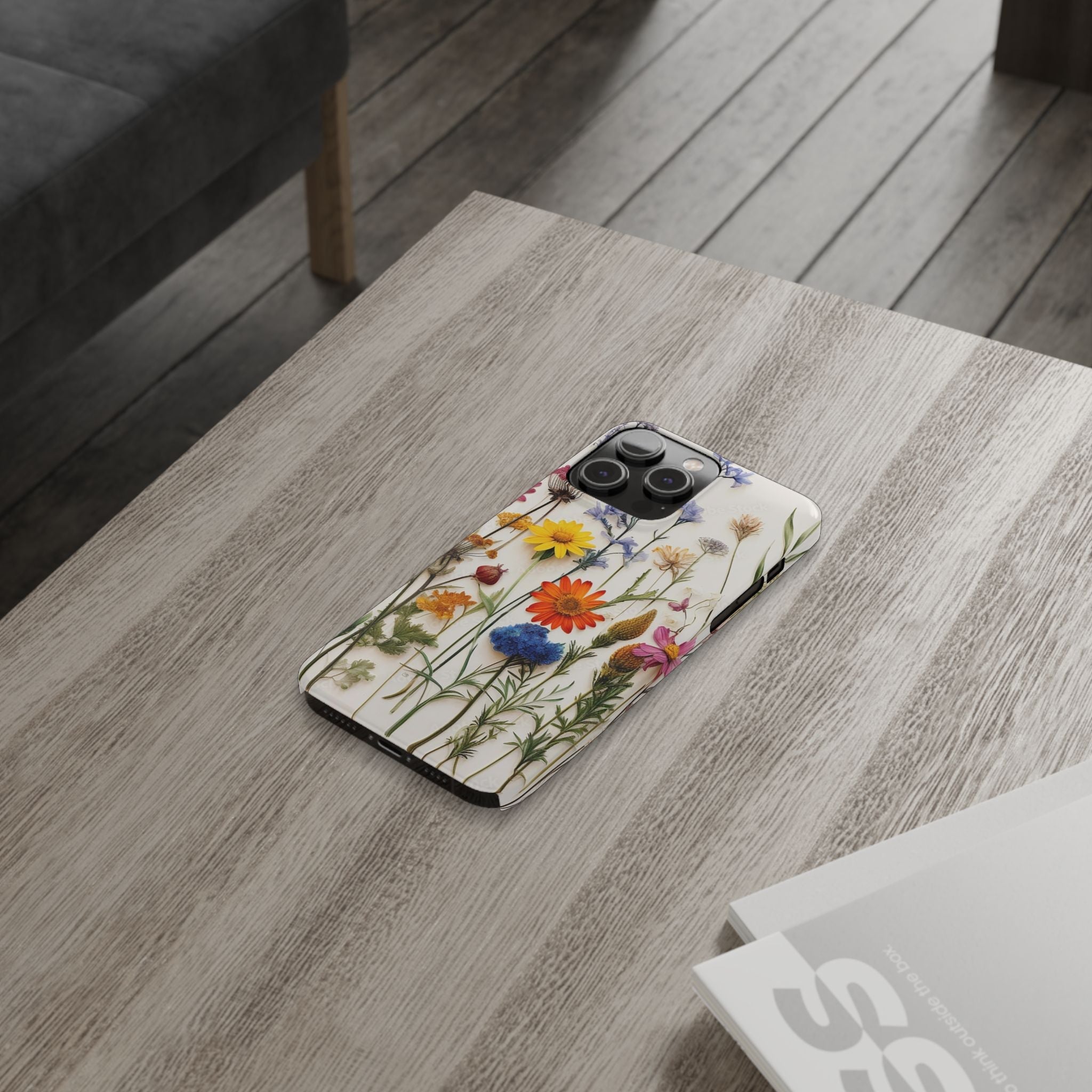 Floral Phone Cases, Pressed Flowers Design, iPhone 17 Case, Botanical Phone Accessories