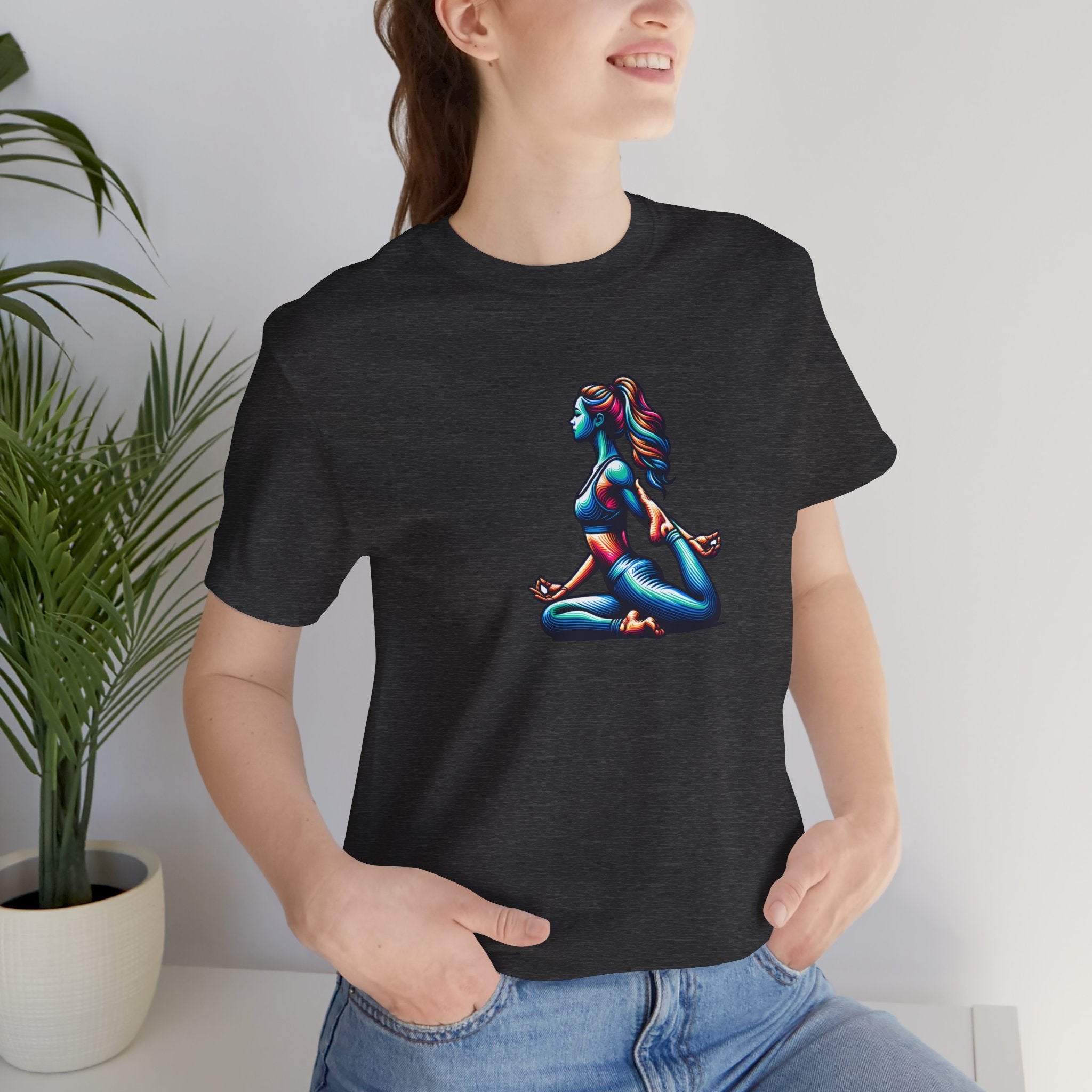 Yoga Unisex Jersey Short Sleeve Tee - Soft Cotton - DipaliZ