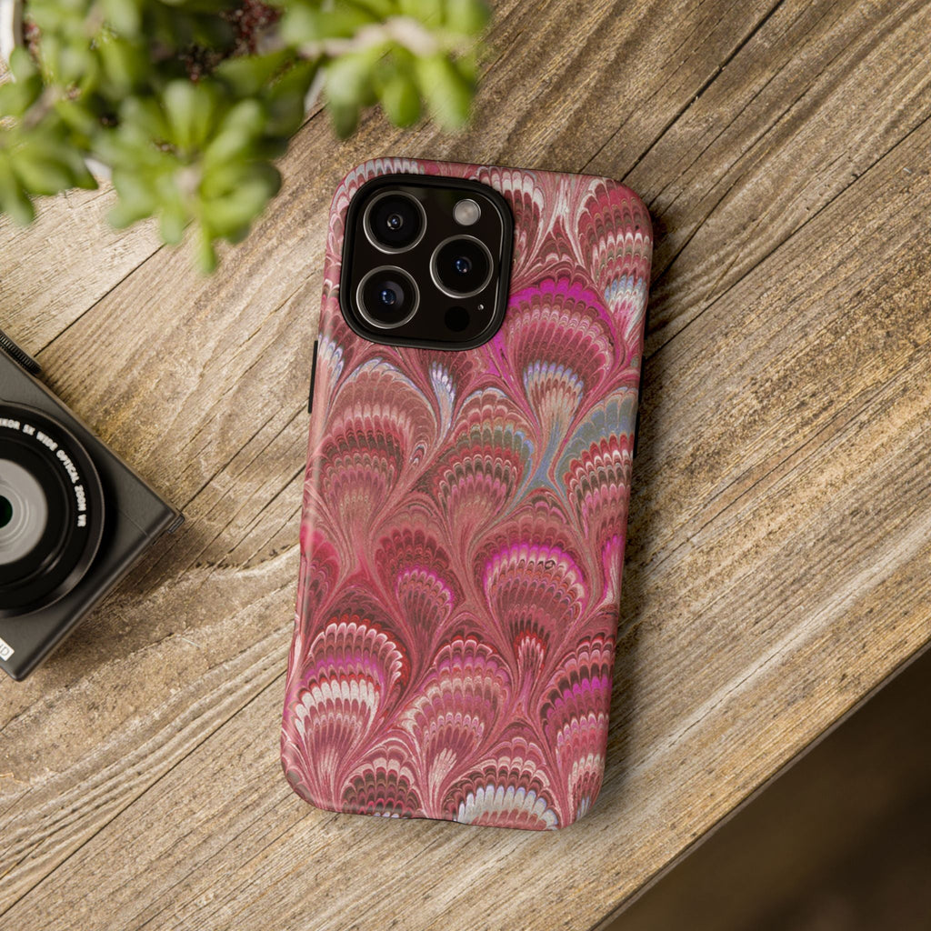 Shades of Pink Marbled Phone Case —  Dual Layer - Tough Protective Phone Cover