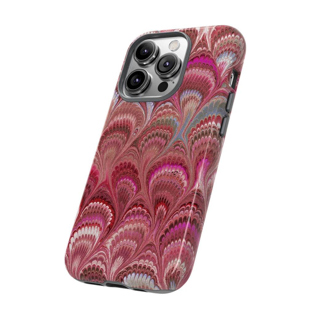 Shades of Pink Marbled Phone Case —  Dual Layer - Tough Protective Phone Cover