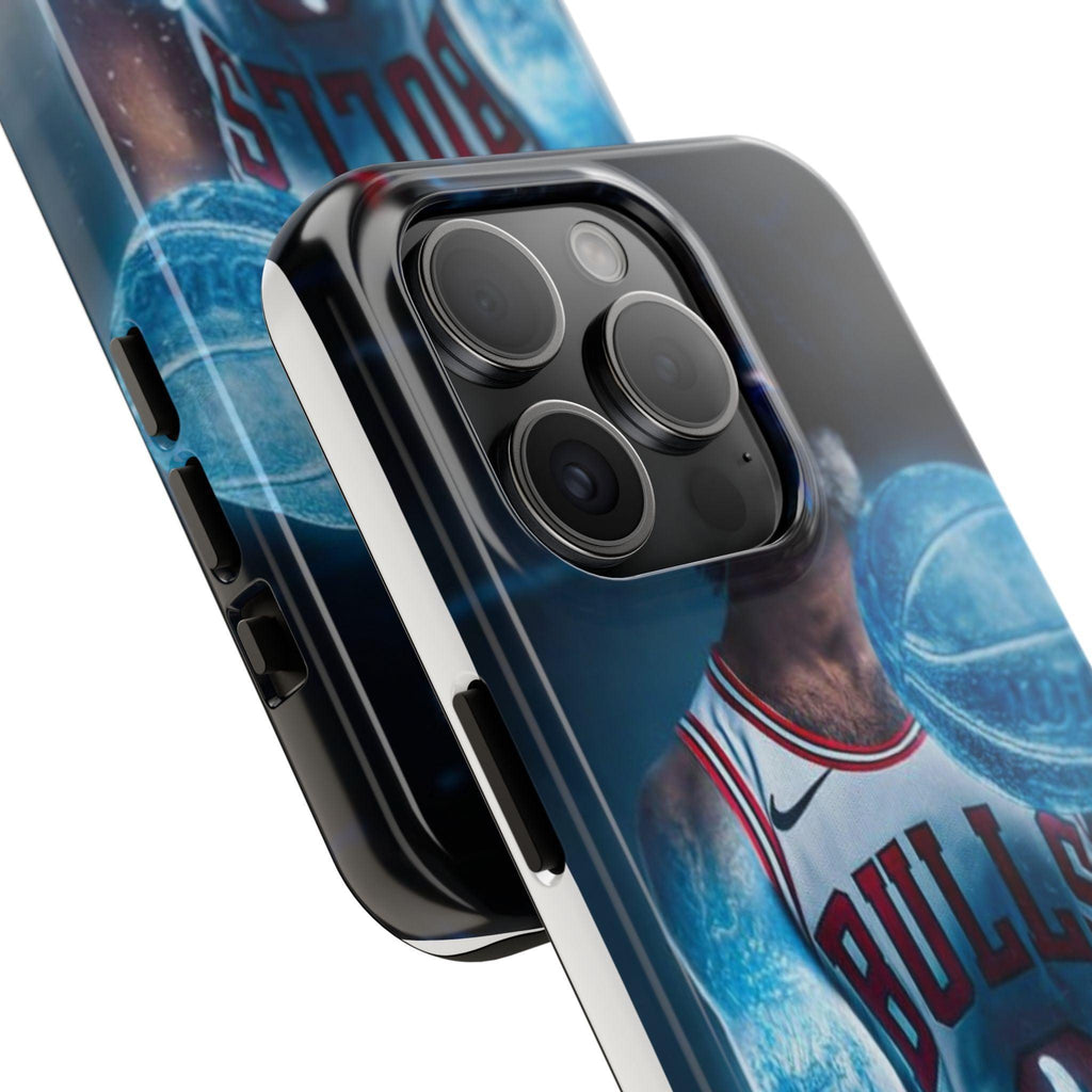 Coby White Chicago Bulls NBA Basketball Printed Tough Phone Case for iPhone & Samsung Galaxy - Dynamic Player Action Design
