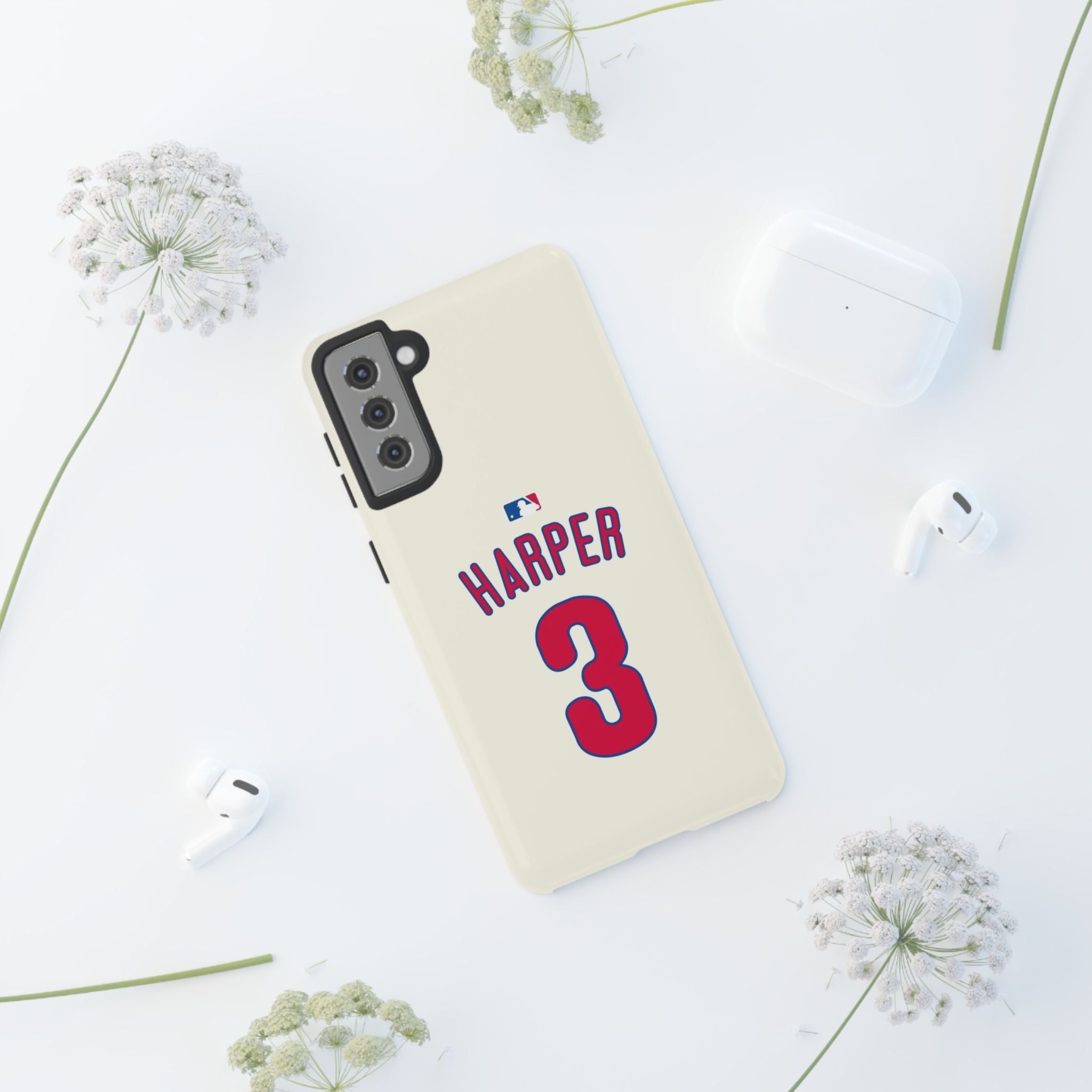 Bryce Harper PowerGrip – Dual-Layer Defense & Slim Fit | Compatible with iPhone 8 to 16 Pro Max & Samsung Galaxy S10 to S25 Ultra