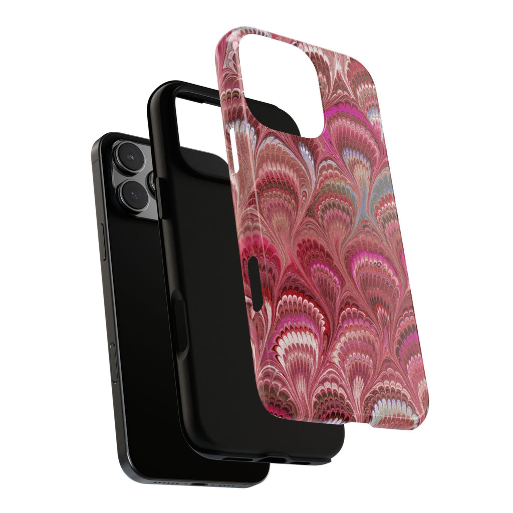 Shades of Pink Marbled Phone Case —  Dual Layer - Tough Protective Phone Cover