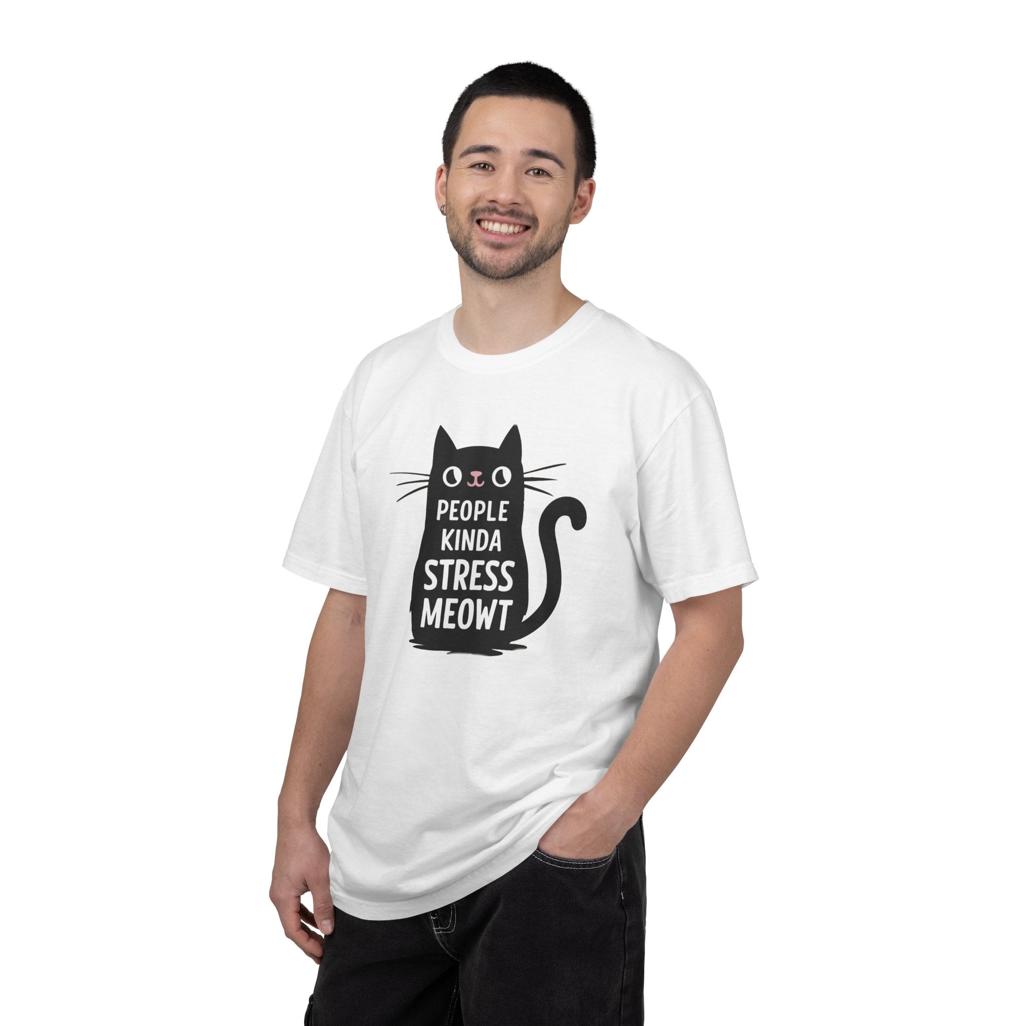 Cat Tee - I Speak 4 Languages Kinda Stress Meowt Cotton - DipaliZ
