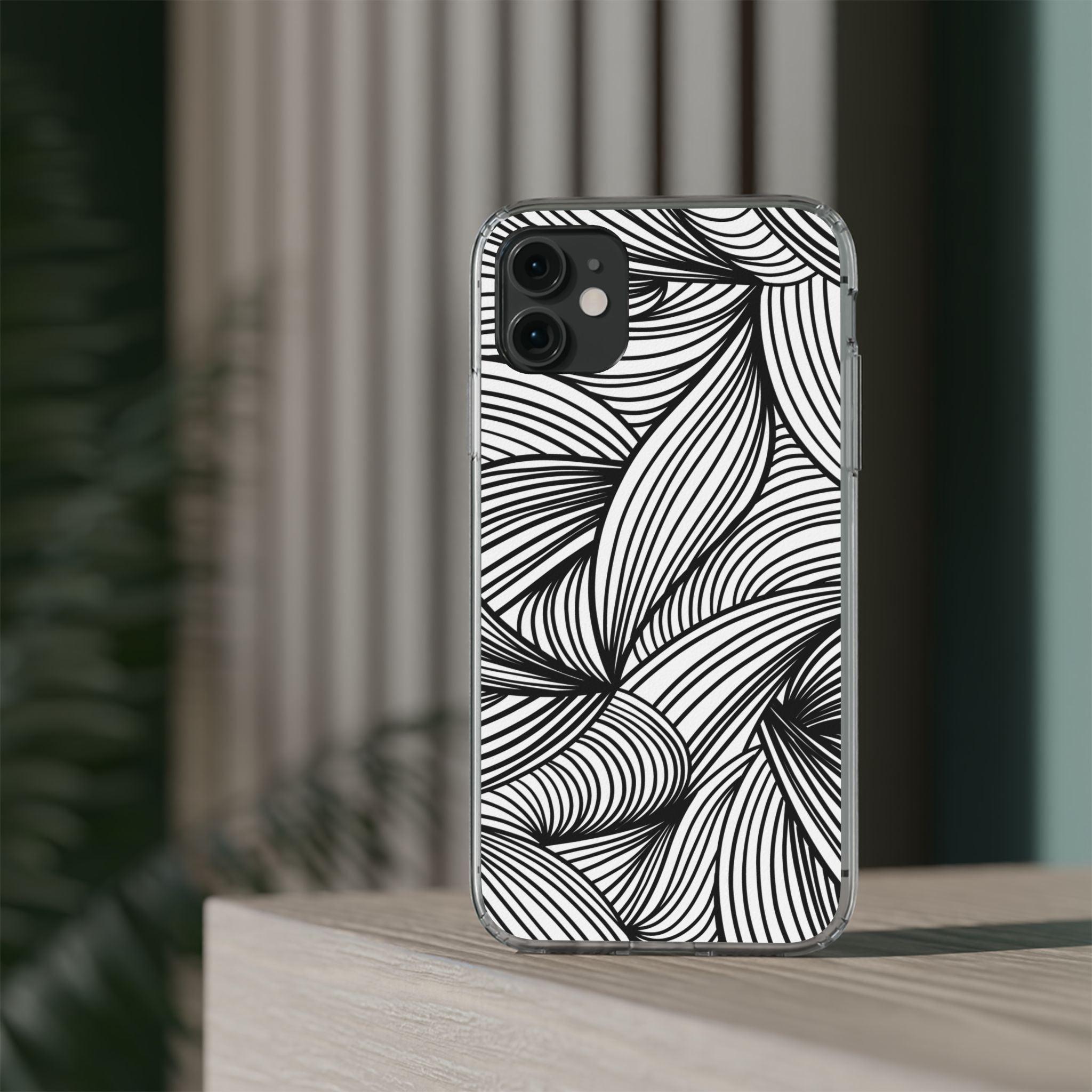 Black and White Illusion Clear Cases