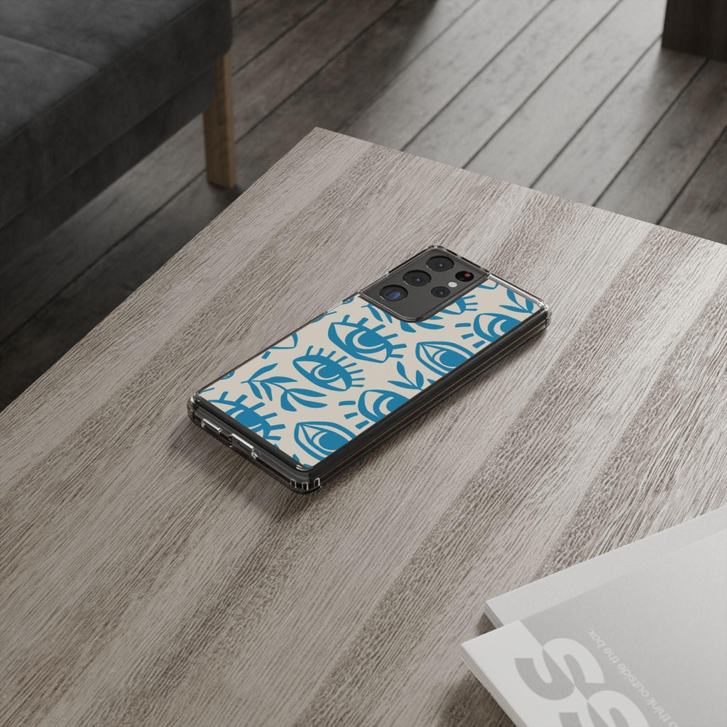 Eyes And Leaves  Pattern Clear Cases