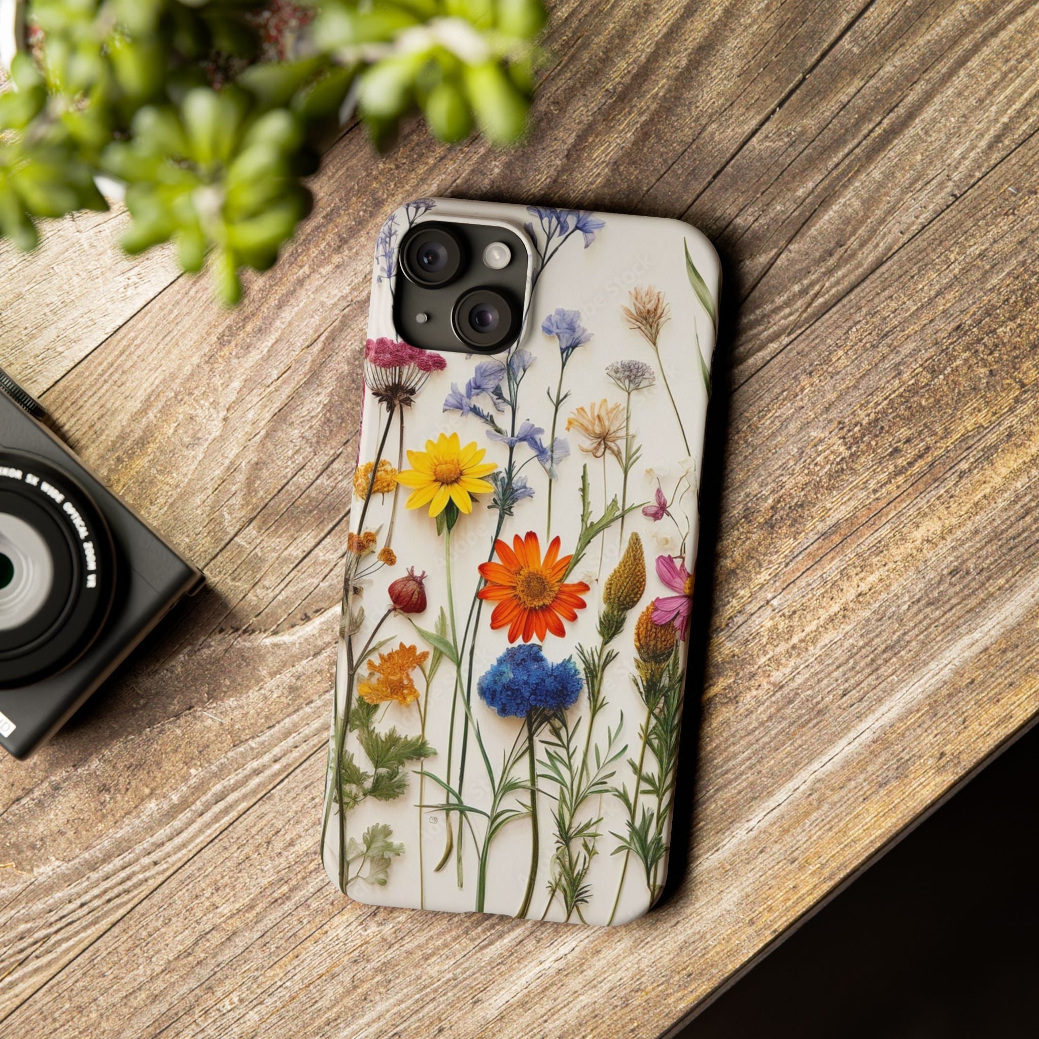Floral Phone Cases, Pressed Flowers Design, iPhone 17 Case, Botanical Phone Accessories