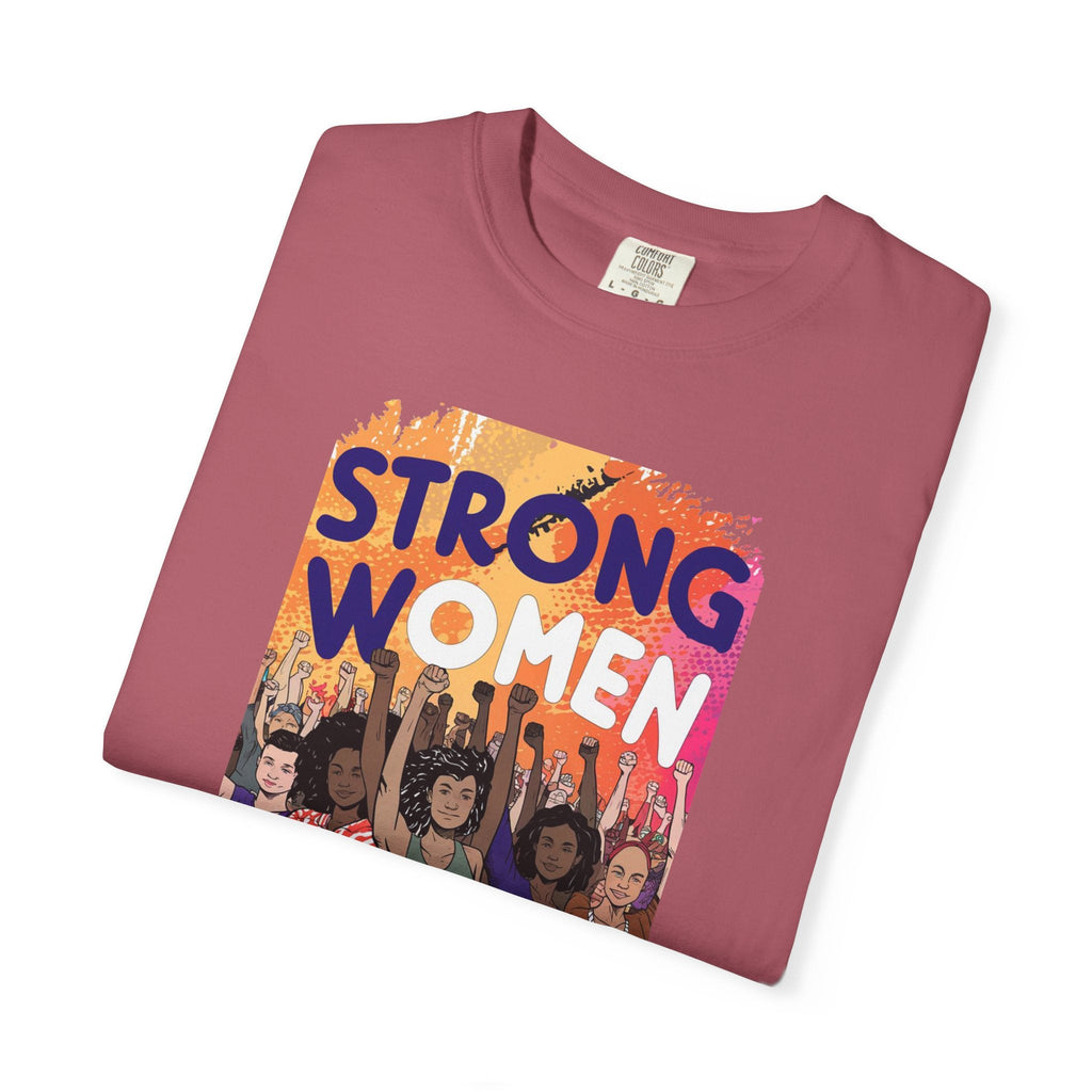 Strong Women Strong World Cotton Tee - Unisex Comfort - DipaliZ