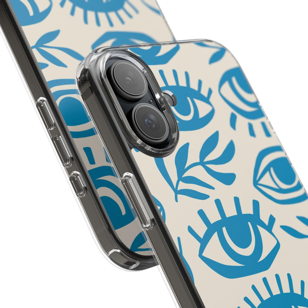 Eyes And Leaves  Pattern Clear Cases