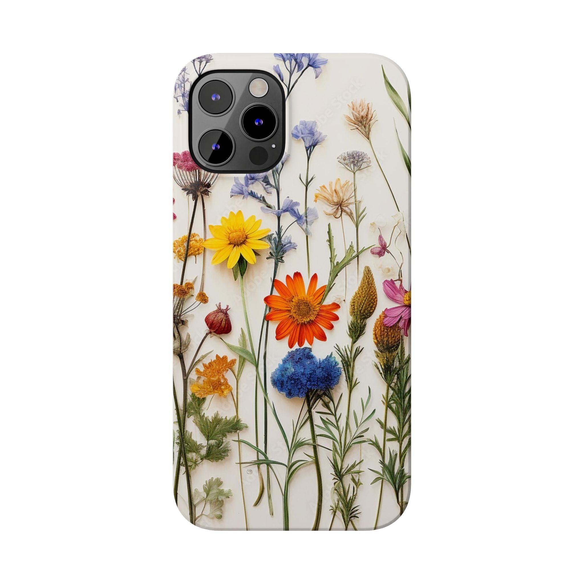 Floral Phone Cases, Pressed Flowers Design, iPhone 17 Case, Botanical Phone Accessories