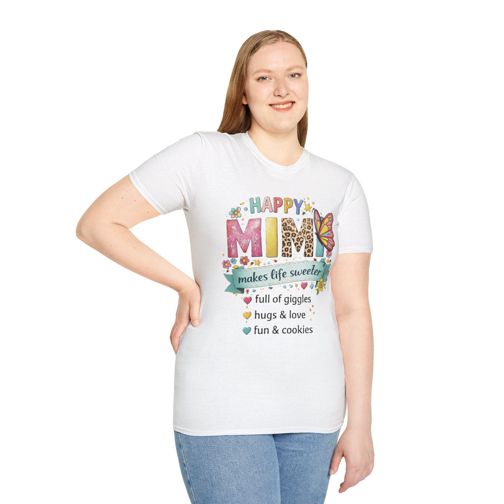 Happy Mimi T-Shirt – "Mimi Makes Life Sweeter" Grandma Gift Tee