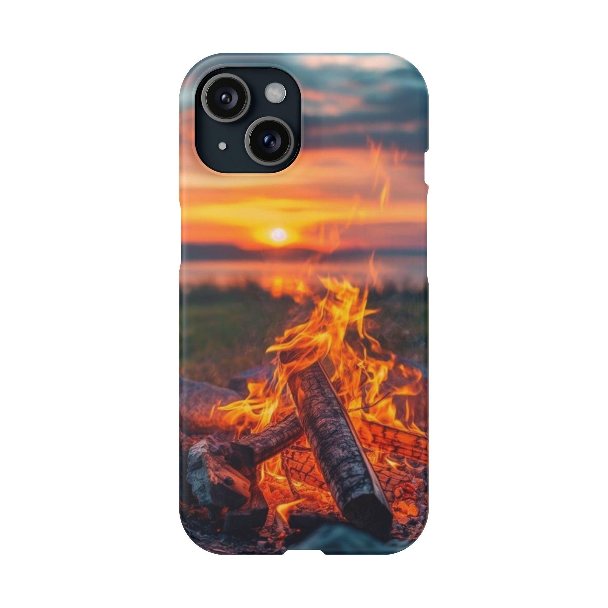 Woodland Fire Phone Case – Warmth of Nature’s Blaze on Your Device