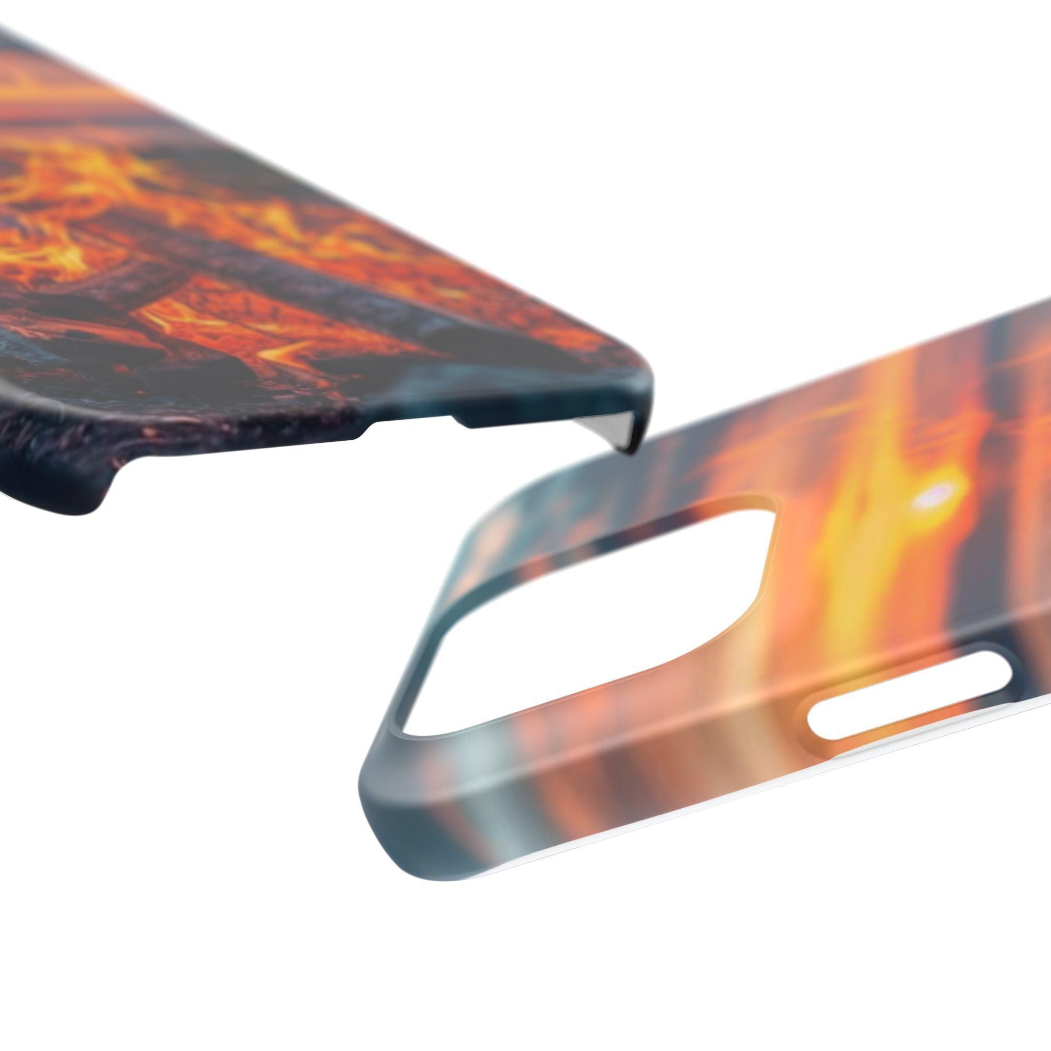 Woodland Fire Phone Case – Warmth of Nature’s Blaze on Your Device