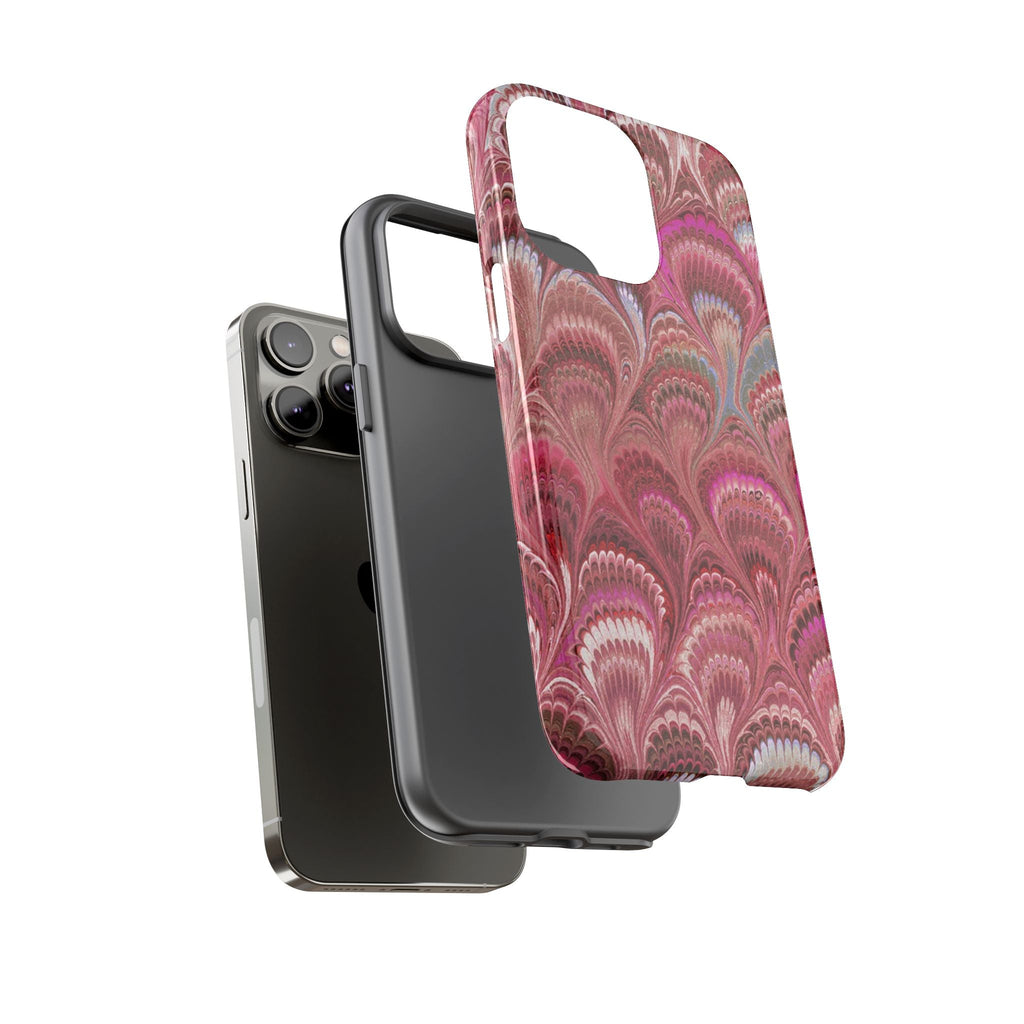 Shades of Pink Marbled Phone Case —  Dual Layer - Tough Protective Phone Cover