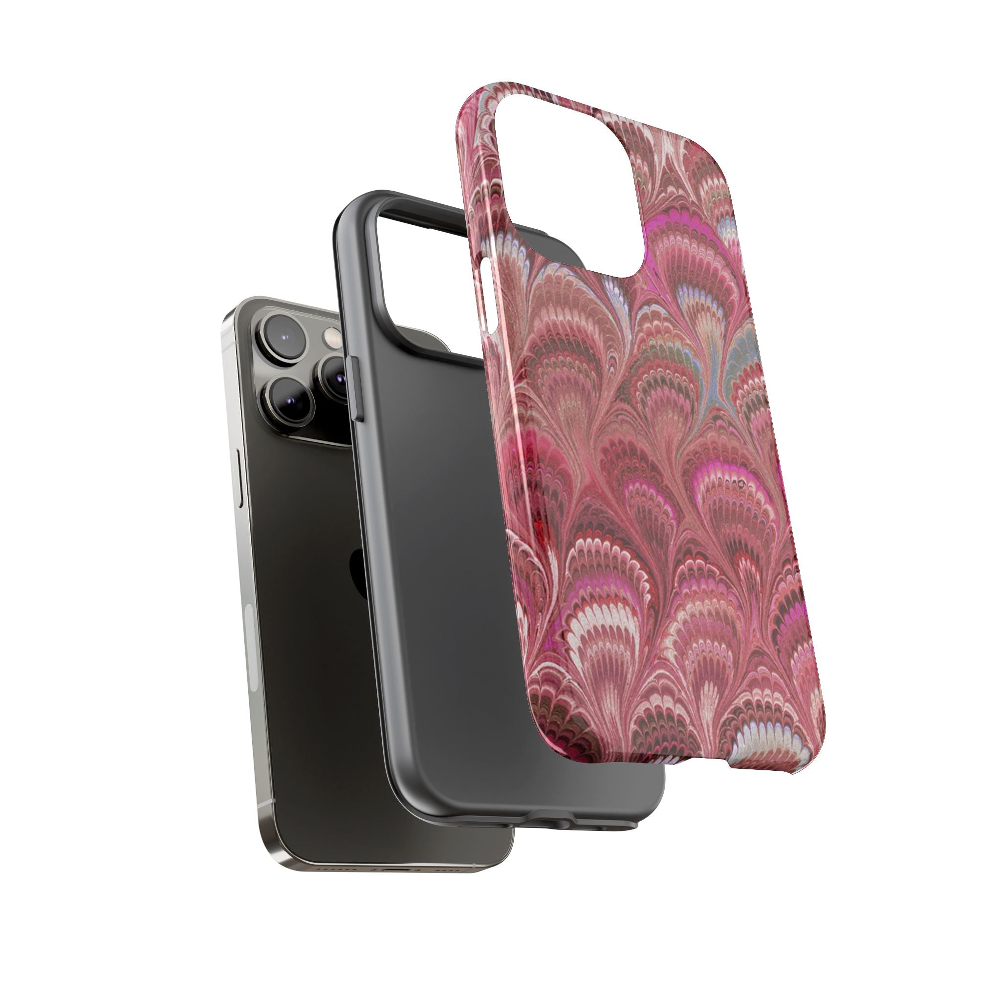 Shades of Pink Marbled Phone Case —  Dual Layer - Tough Protective Phone Cover