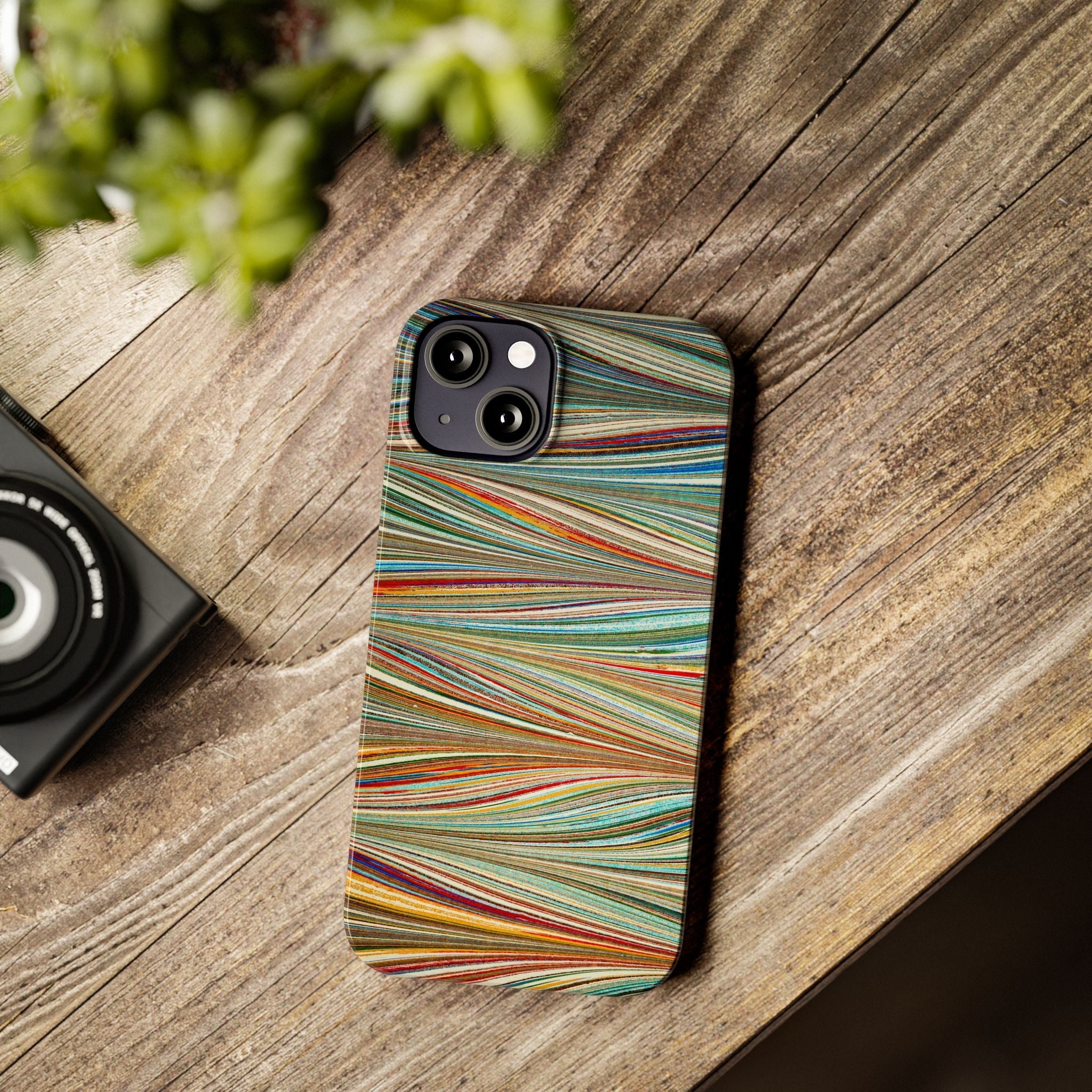 Florentine Multi-Colored Marbled Phone Case