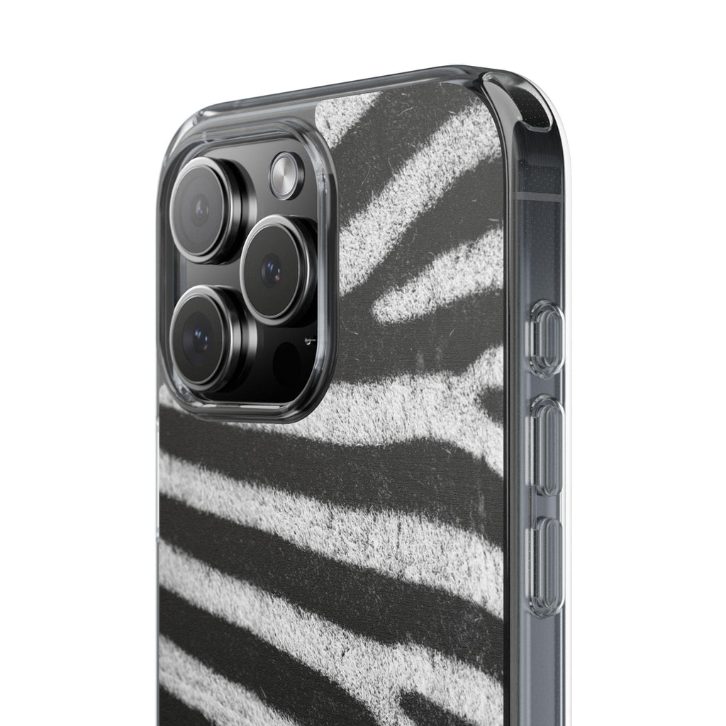 Clear Cases Black and White Zebra Stripes