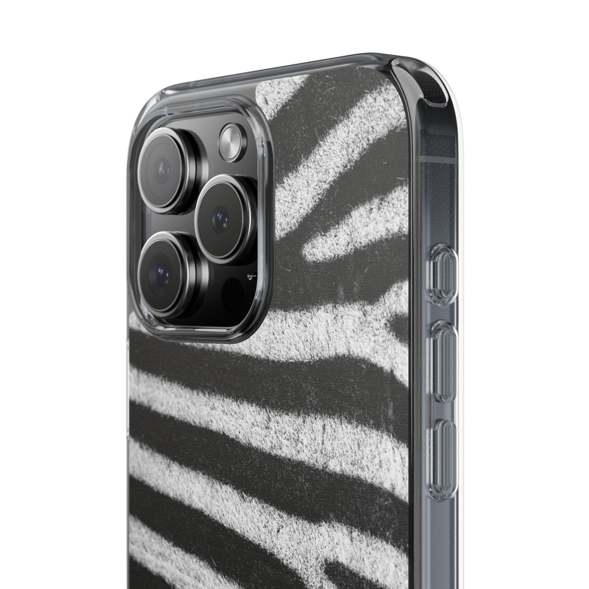 Clear Cases Black and White Zebra Stripes