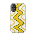 Bright Yellow Abstract With Shape Clear Cases